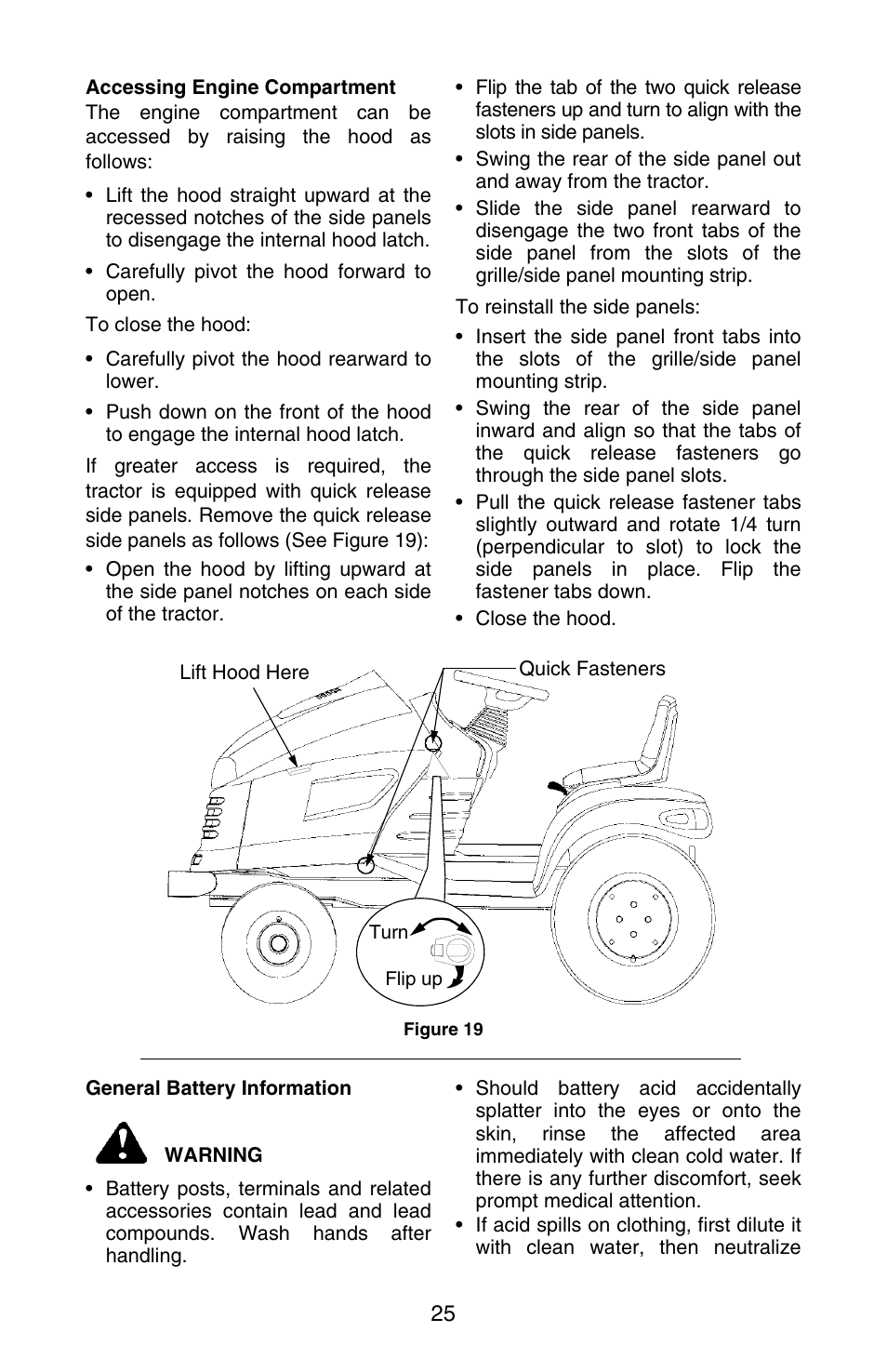 Cub Cadet SERIES 3000 GT 3200 User Manual | Page 25 / 44