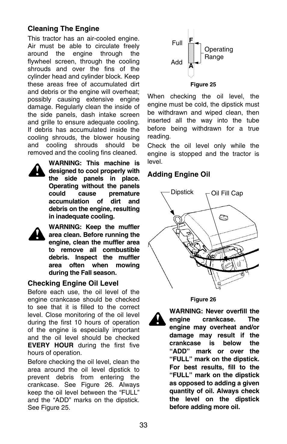 Cub Cadet SERIES 3000 GT 3200 User Manual | Page 33 / 44