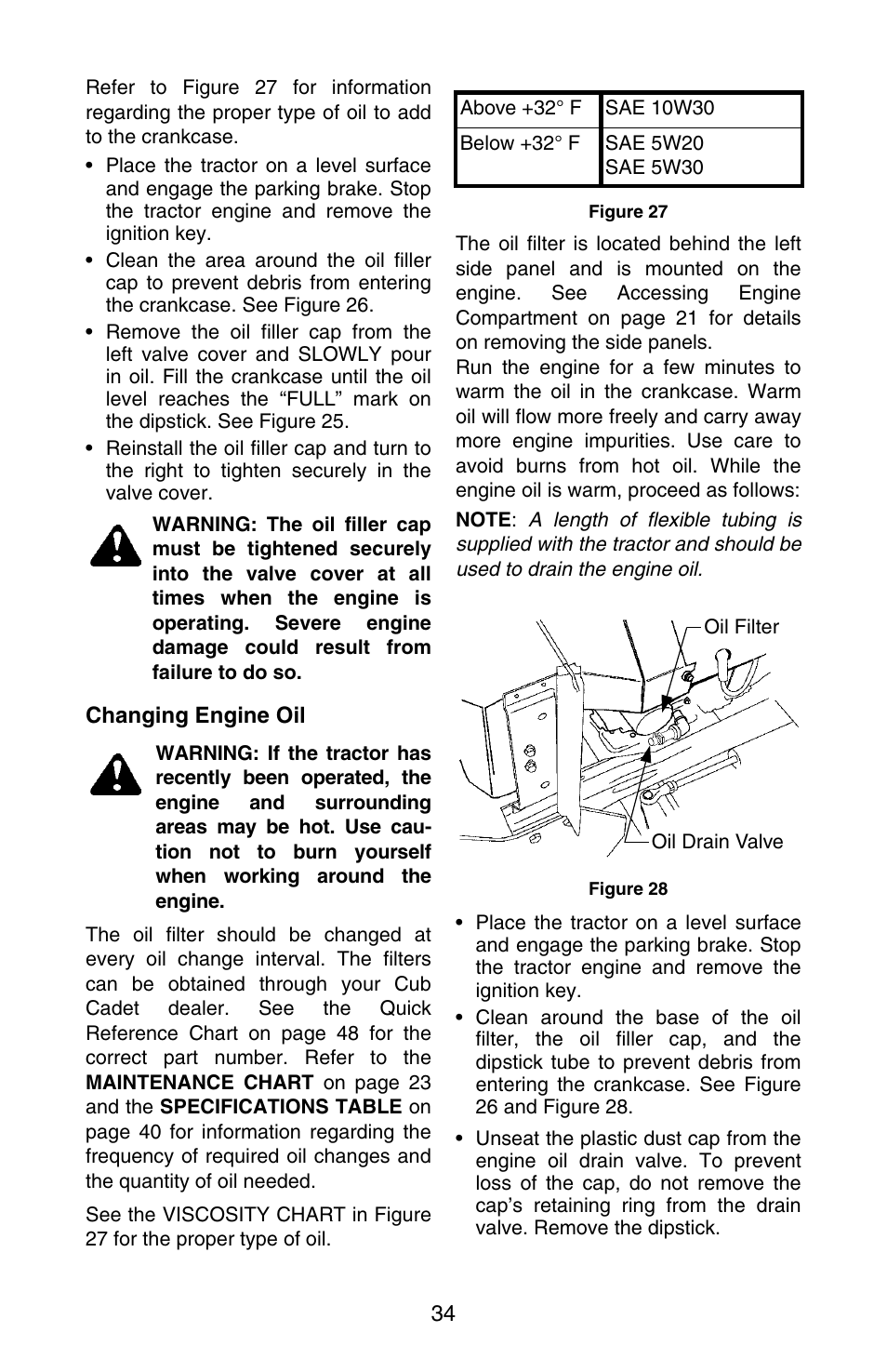 Cub Cadet SERIES 3000 GT 3200 User Manual | Page 34 / 44