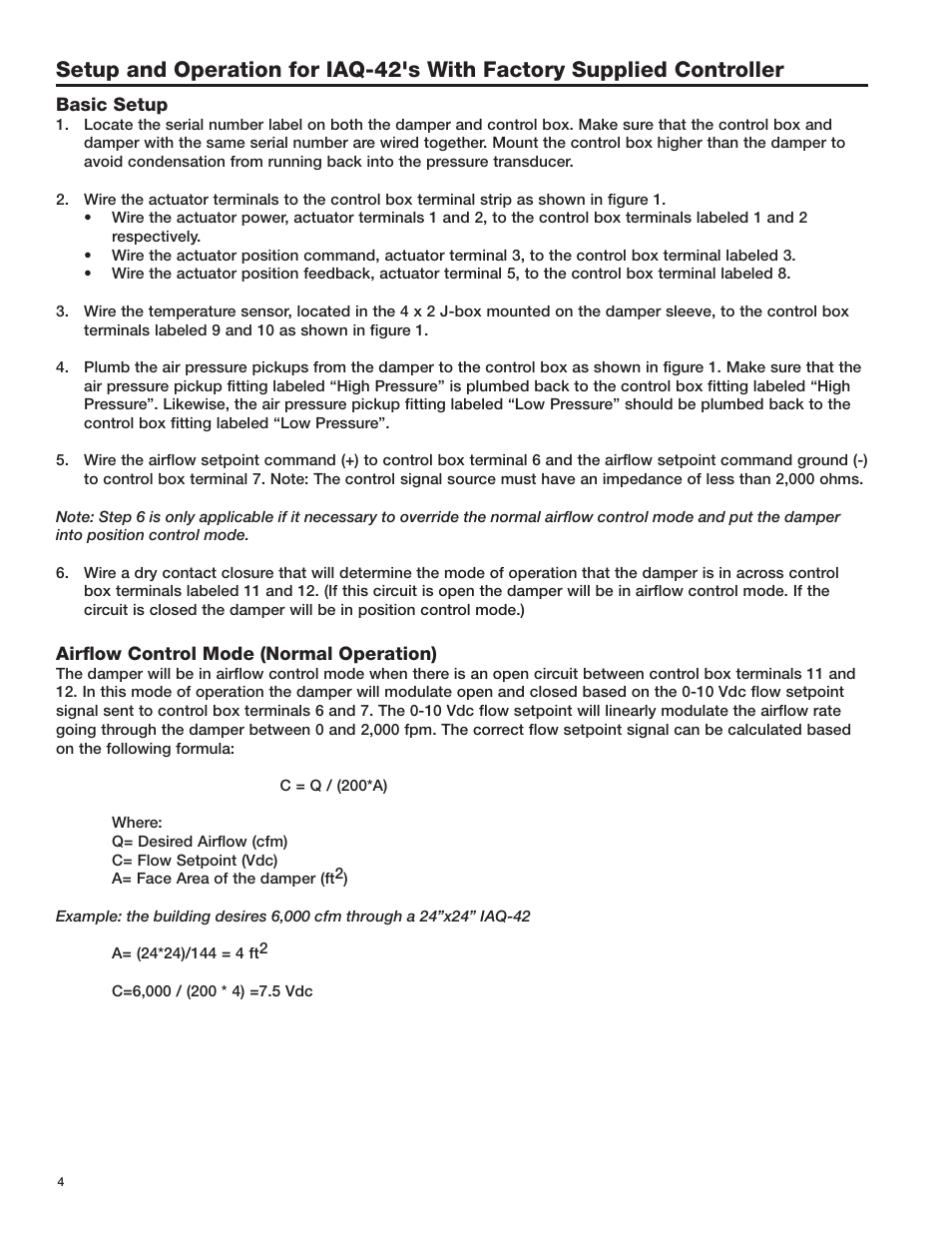 Greenheck IAQ-42 (467954) User Manual | Page 4 / 8