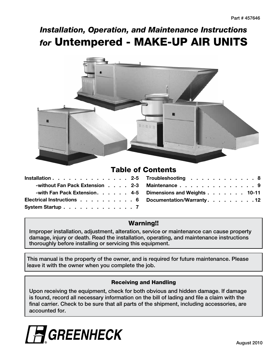 Greenheck KSF (457646) User Manual | 12 pages