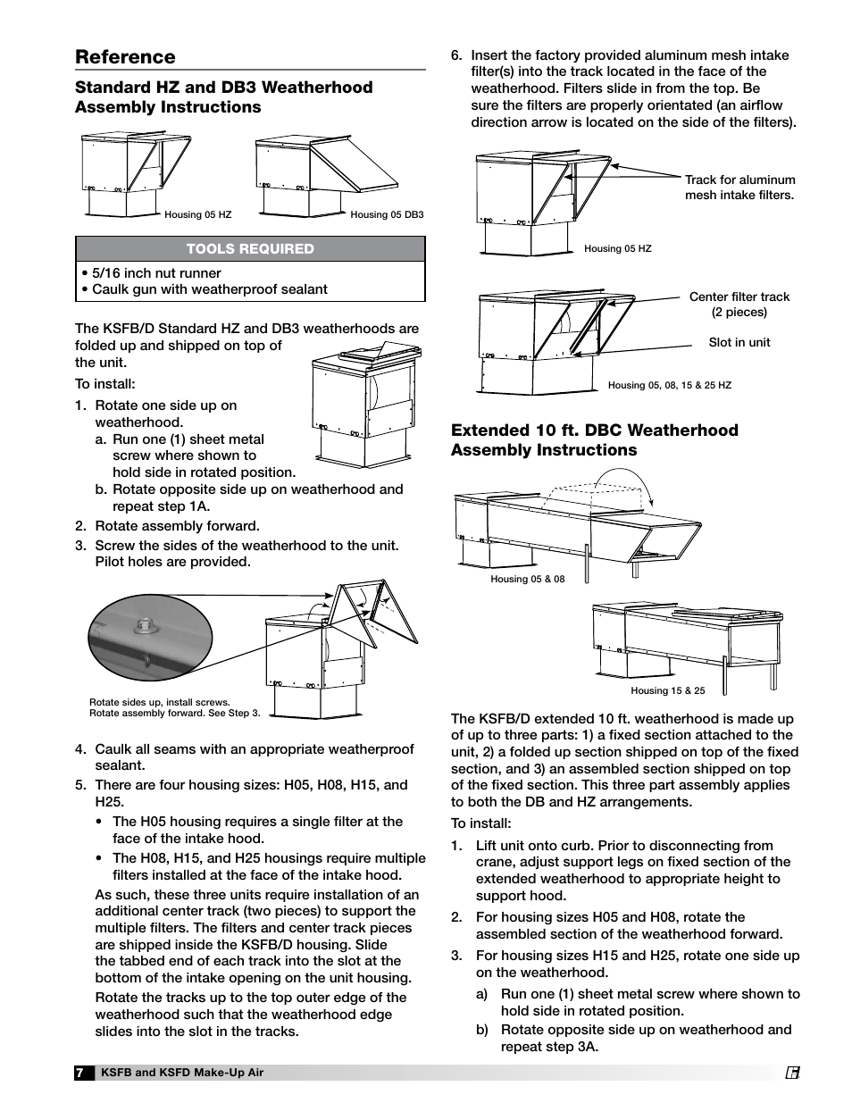 Reference | Greenheck KSFB / KSFD (463556) User Manual | Page 7 / 8