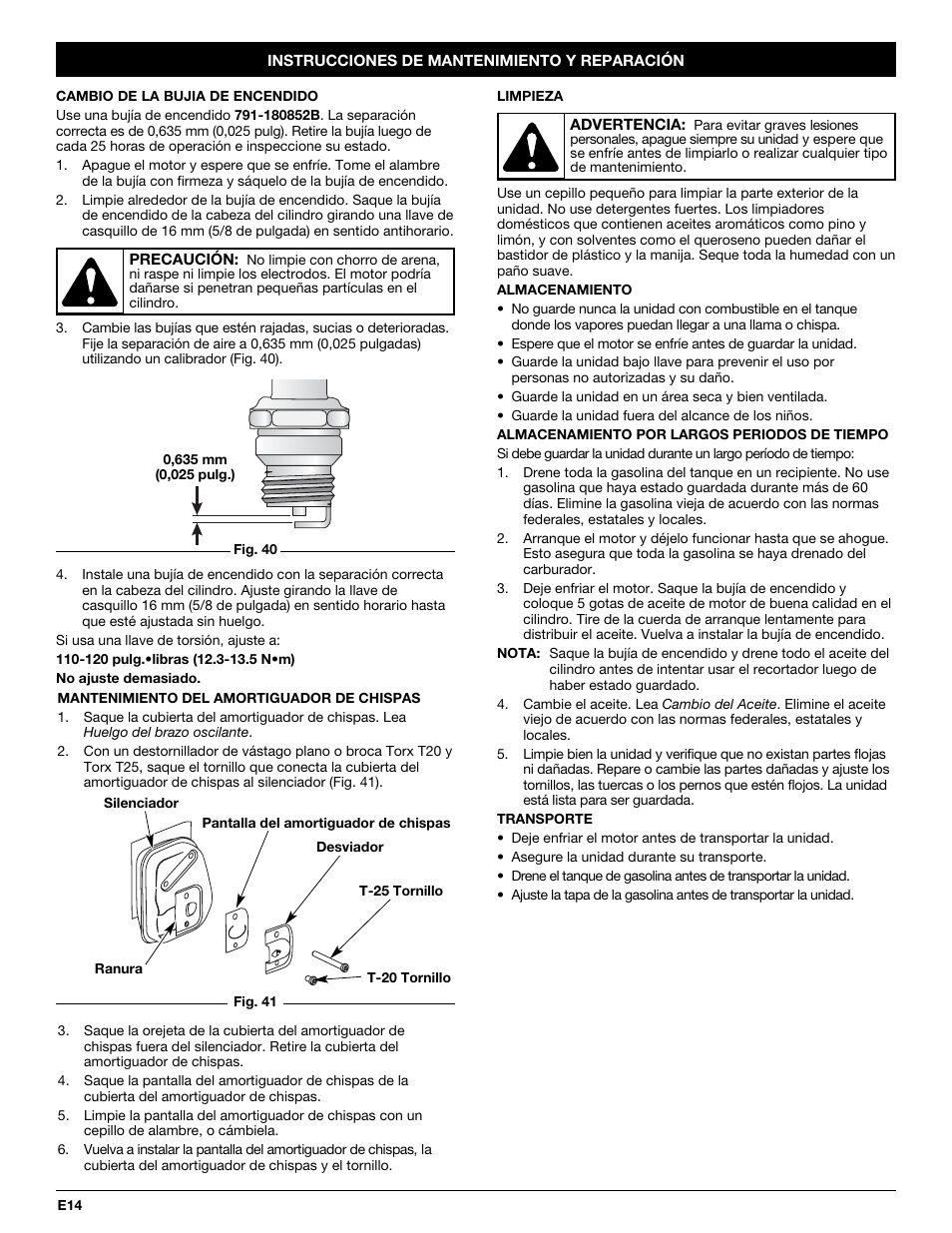 Cub Cadet CC4105 User Manual | Page 50 / 56