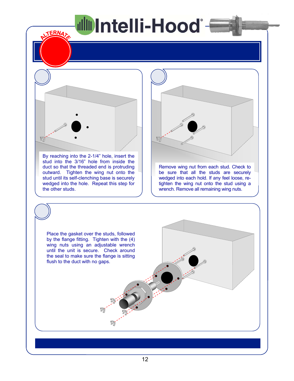 Install exhaust temperature sensor | Greenheck Melink IH3 Installation User Manual | Page 12 / 39