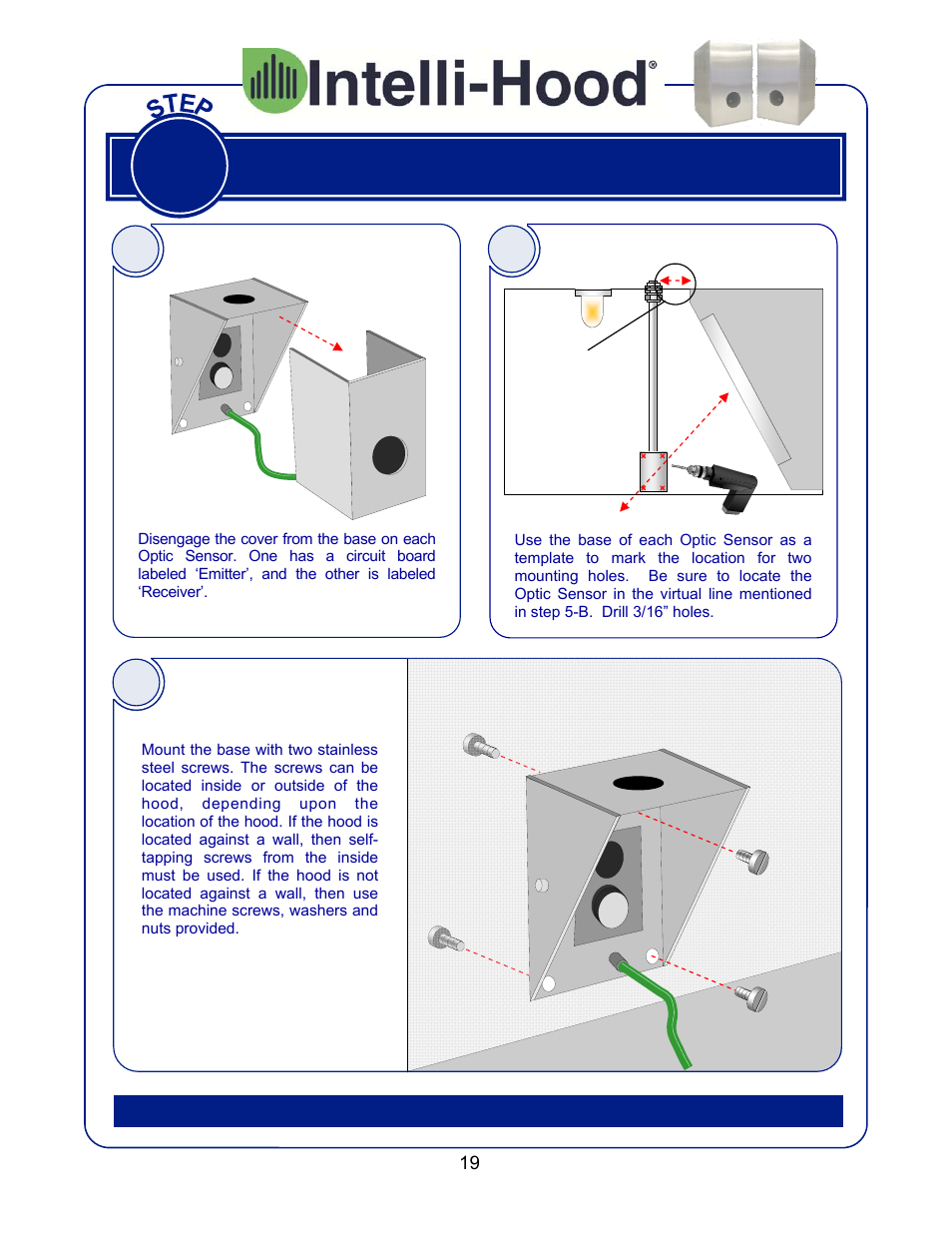 Install optic sensors | Greenheck Melink IH3 Installation User Manual | Page 19 / 39