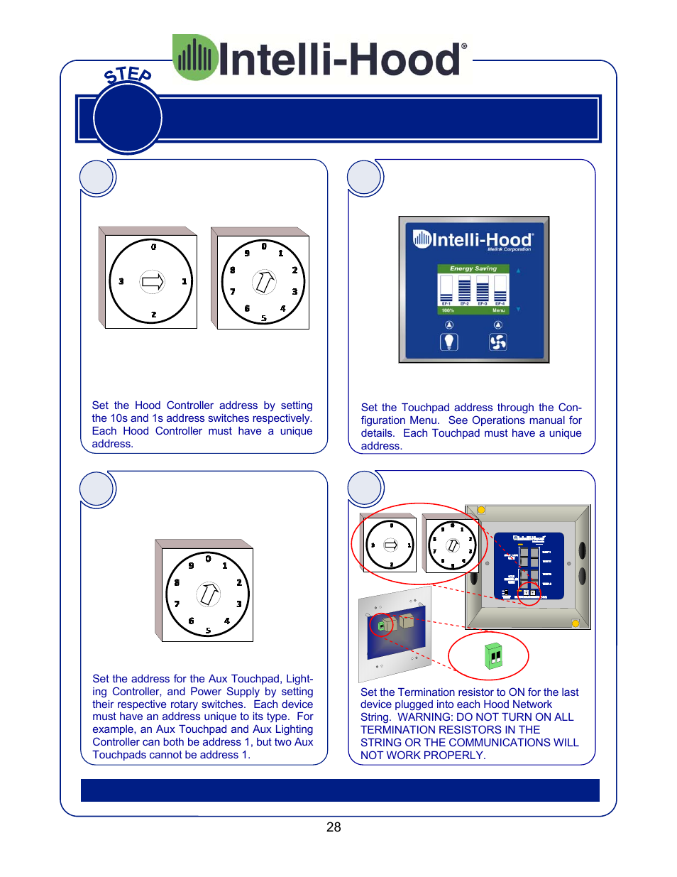 Setting addresses | Greenheck Melink IH3 Installation User Manual | Page 28 / 39