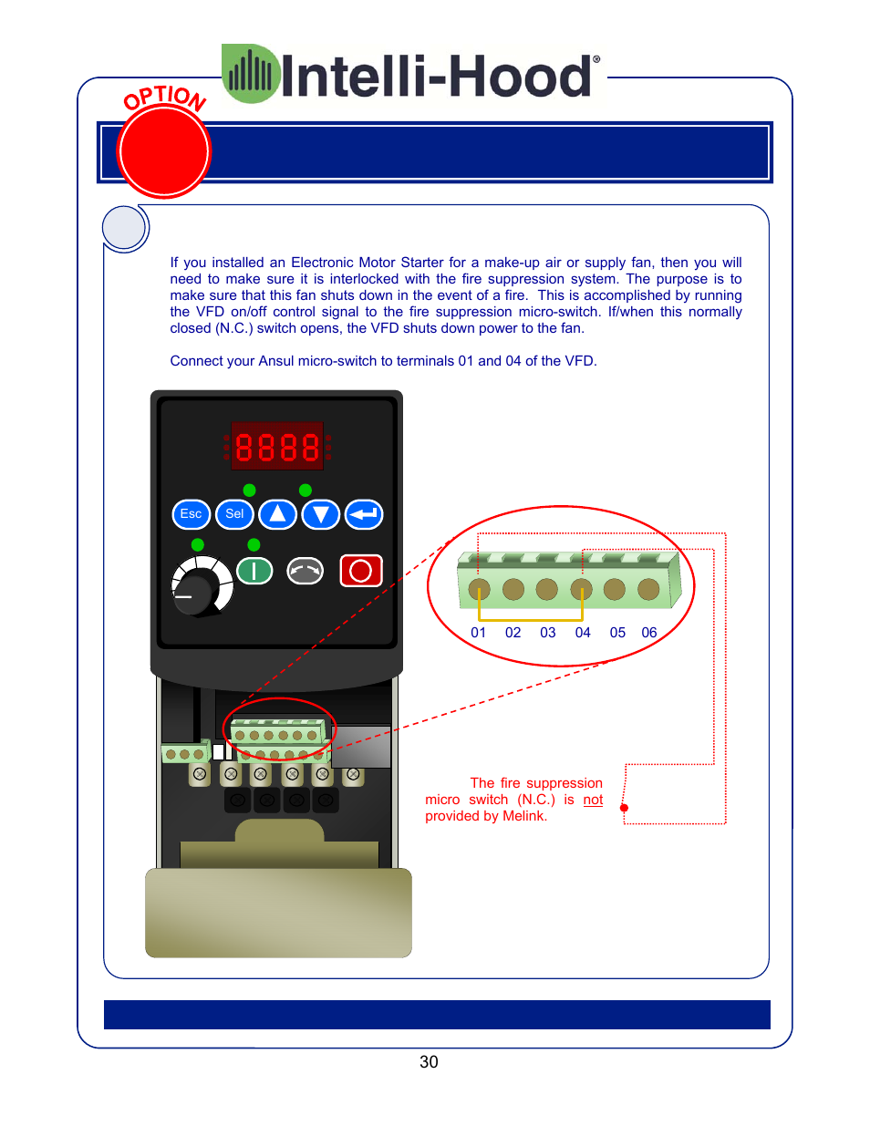Fire suppression switch | Greenheck Melink IH3 Installation User Manual | Page 30 / 39