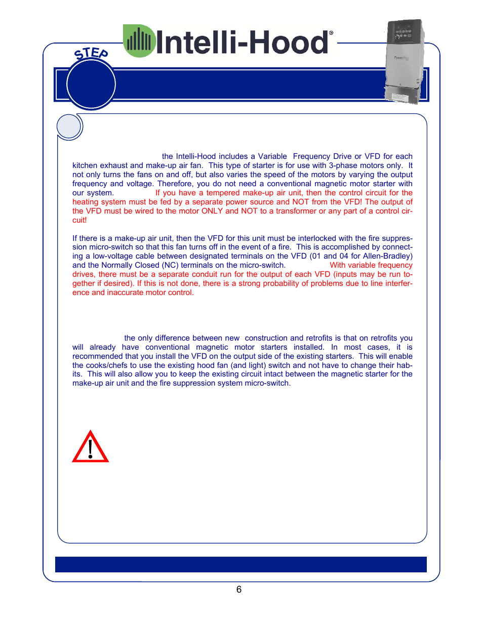 Install variable frequency drive | Greenheck Melink IH3 Installation User Manual | Page 6 / 39