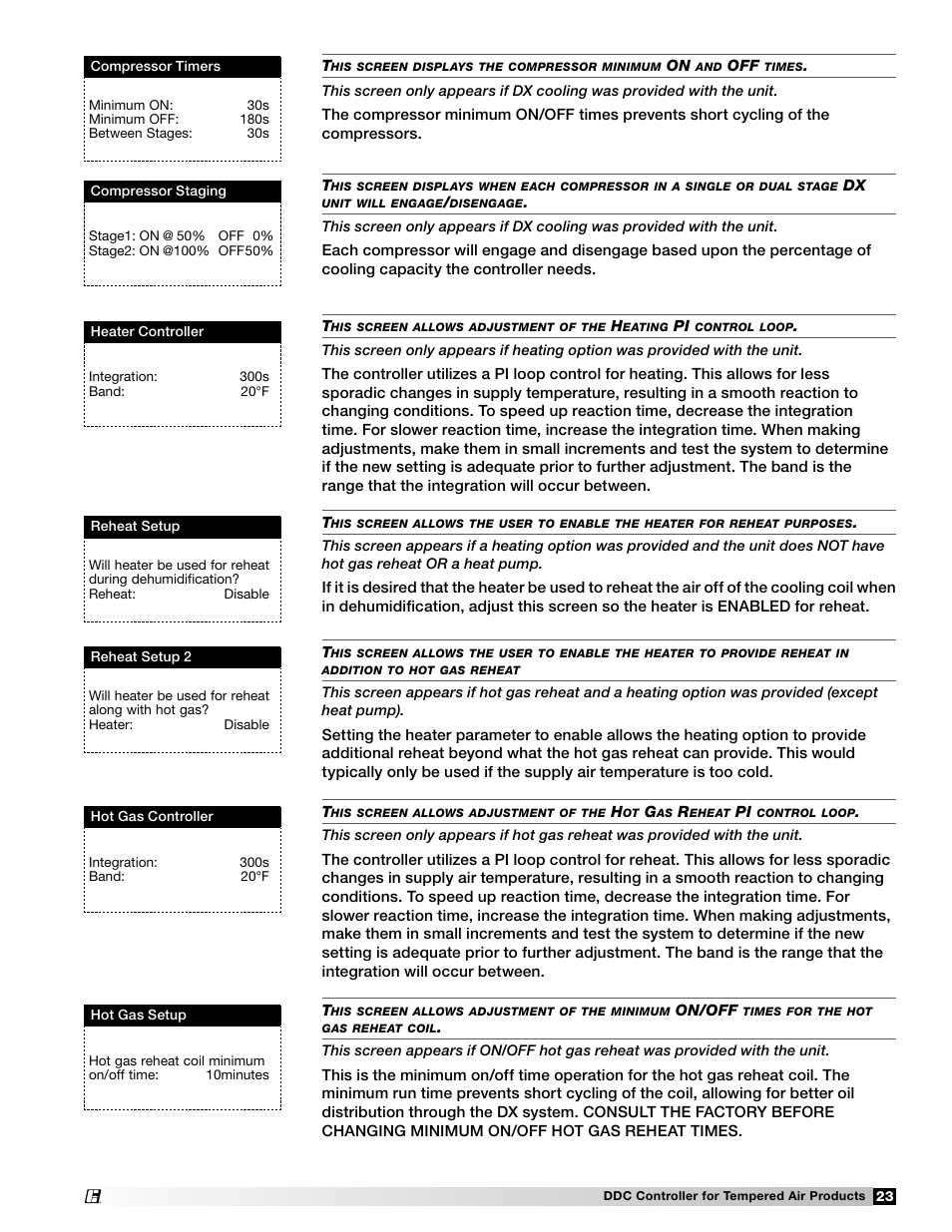 Greenheck Microprocessor Controller (474706 IOM) TAP v1.04 June 2011 (ERCH, ERH, APEX, VER, ERT) User Manual | Page 23 / 32