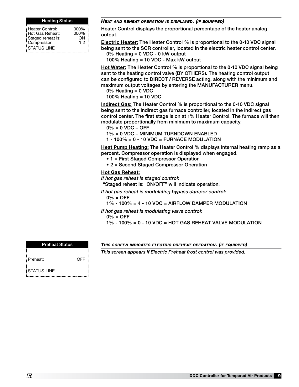 Greenheck Microprocessor Controller (474706 IOM) TAP v1.04 June 2011 (ERCH, ERH, APEX, VER, ERT) User Manual | Page 9 / 32