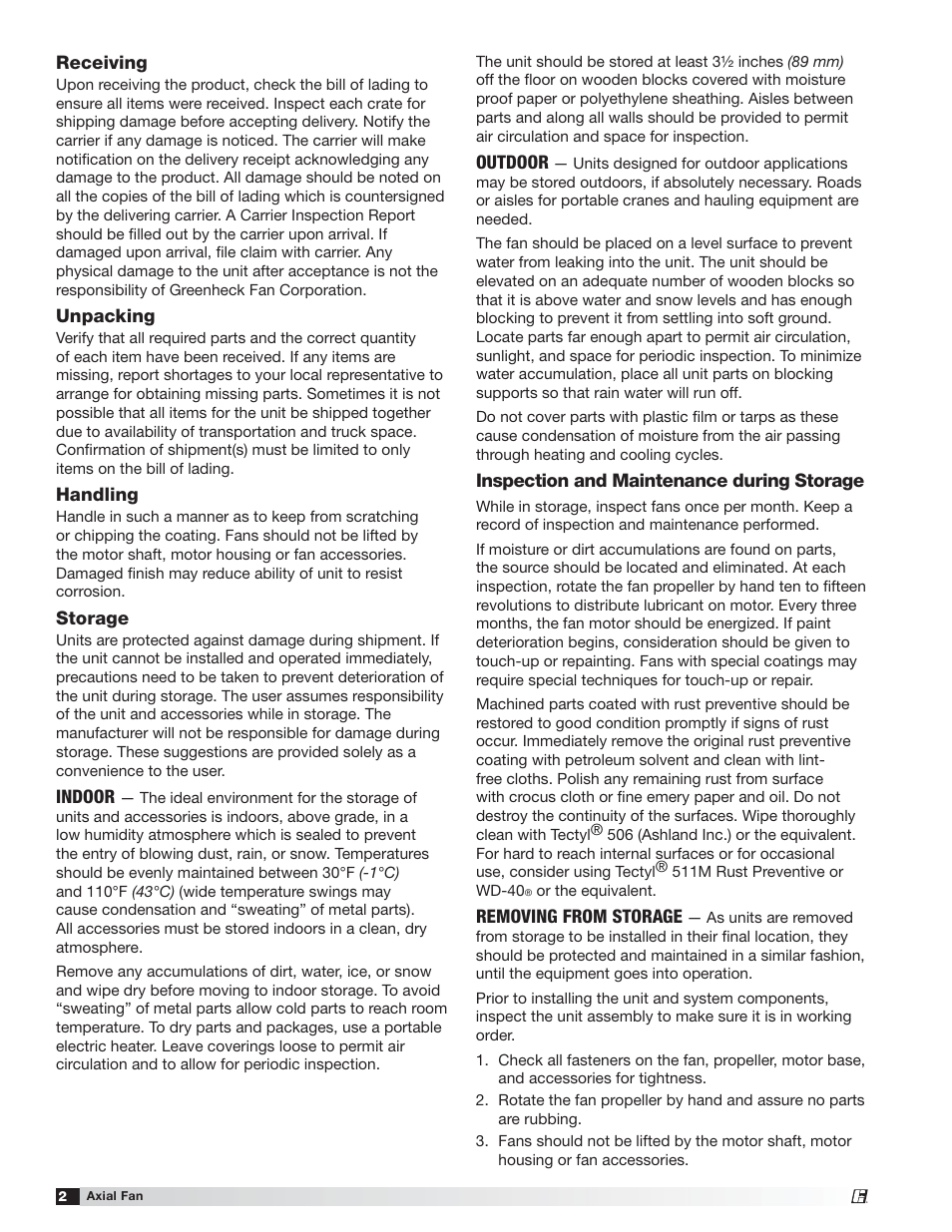 Greenheck AX (464664) User Manual | Page 2 / 8
