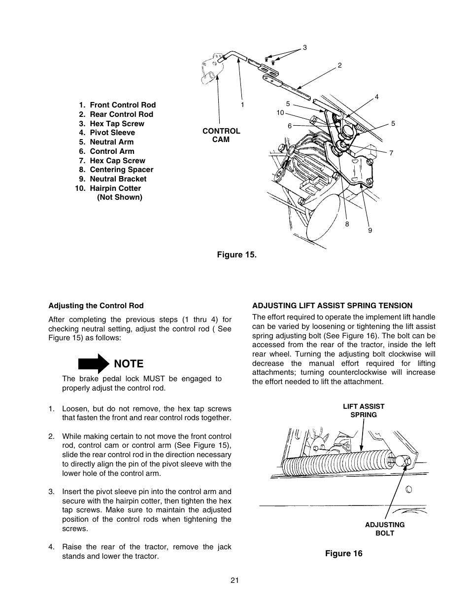 Cub Cadet 2176 User Manual | Page 21 / 60