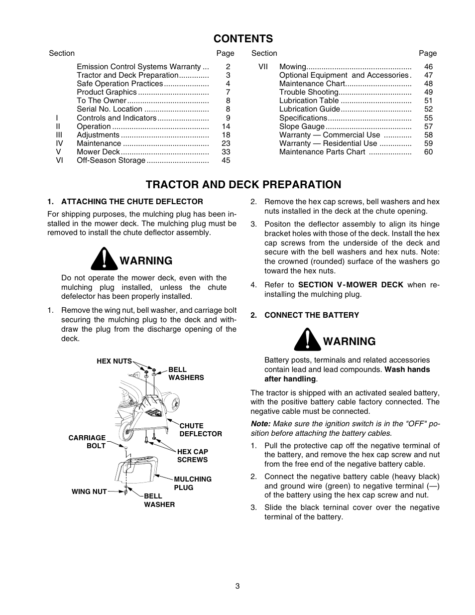 Cub Cadet 2176 User Manual | Page 3 / 60