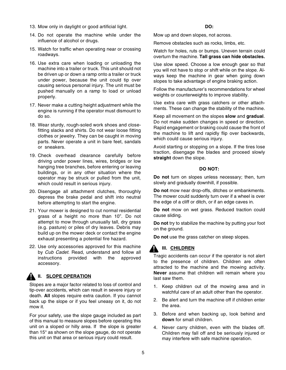 Cub Cadet 2176 User Manual | Page 5 / 60