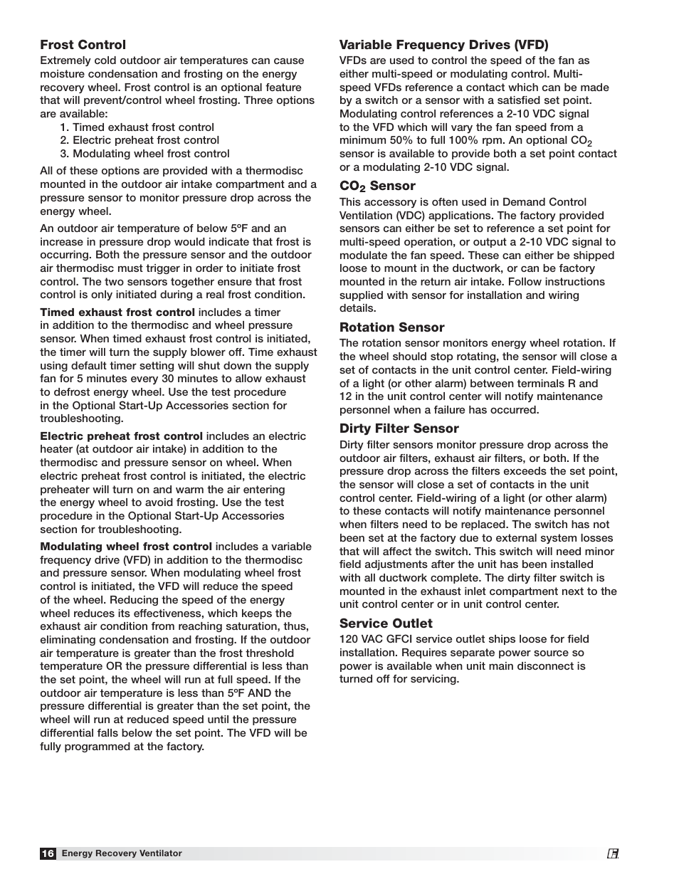 Greenheck ERV (476412) User Manual | Page 16 / 32