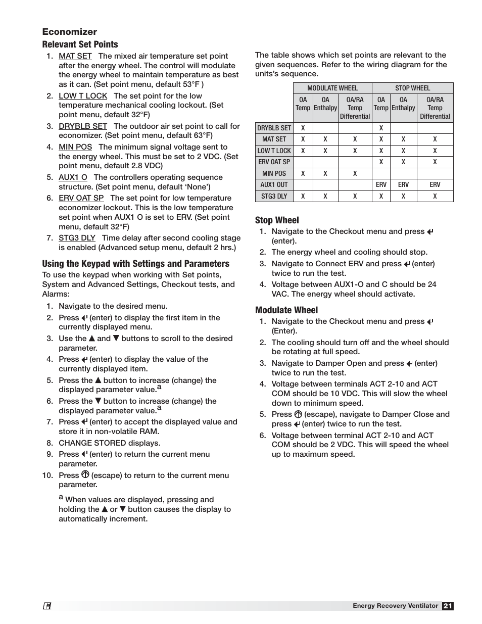 Greenheck ERV (476412) User Manual | Page 21 / 32