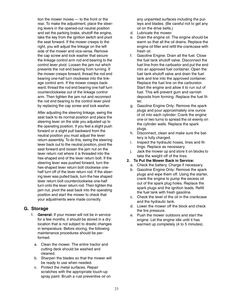 Cub Cadet Hydrostatic Zero-Turn Commercial Riding Mower Professional Turf Equipment User Manual | Page 23 / 32