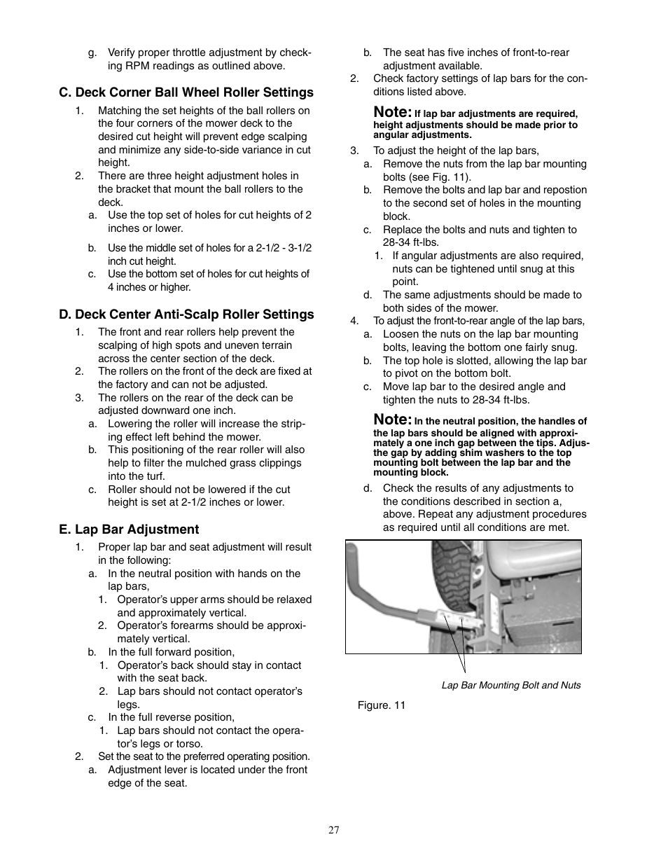 Cub Cadet Hydrostatic Zero-Turn Commercial Riding Mower Professional Turf Equipment User Manual | Page 27 / 32