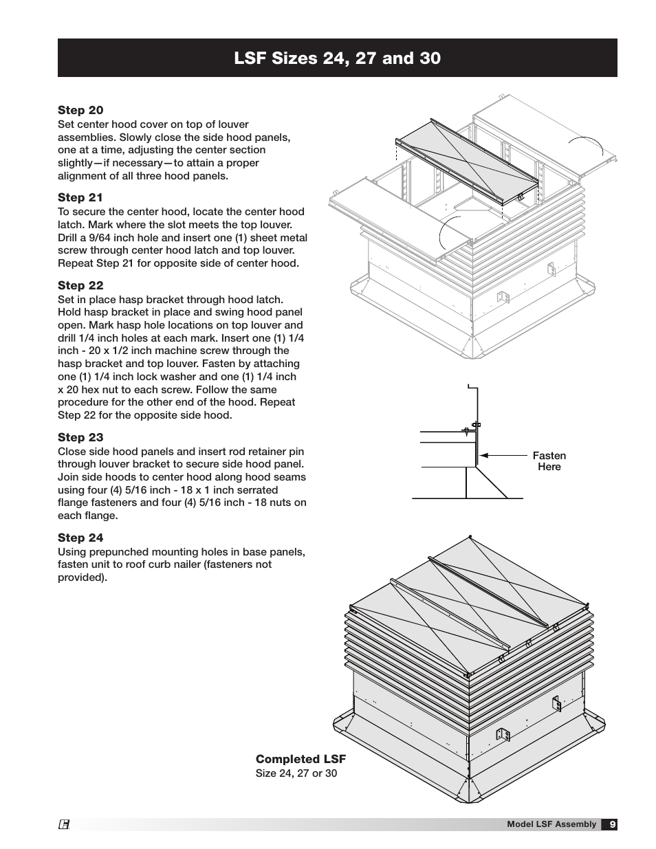 Greenheck LSF (458066) User Manual | Page 9 / 12