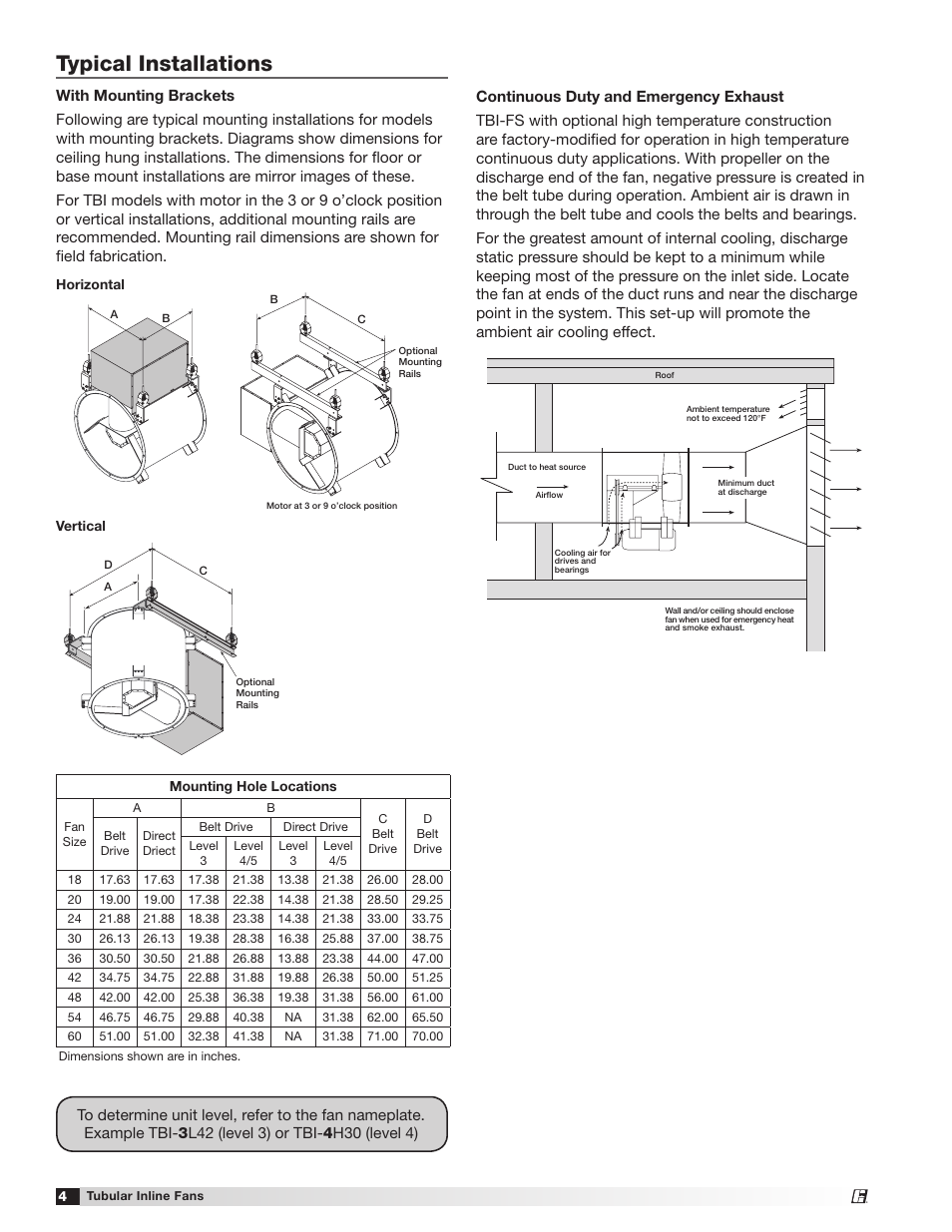 Typical installations | Greenheck TBI-FS/TBI-CA/TDI (460983) User Manual | Page 4 / 8