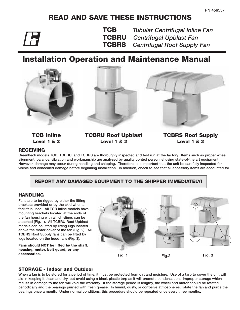 Greenheck TCB/TCBRU/TCBRS (456557) User Manual | 4 pages
