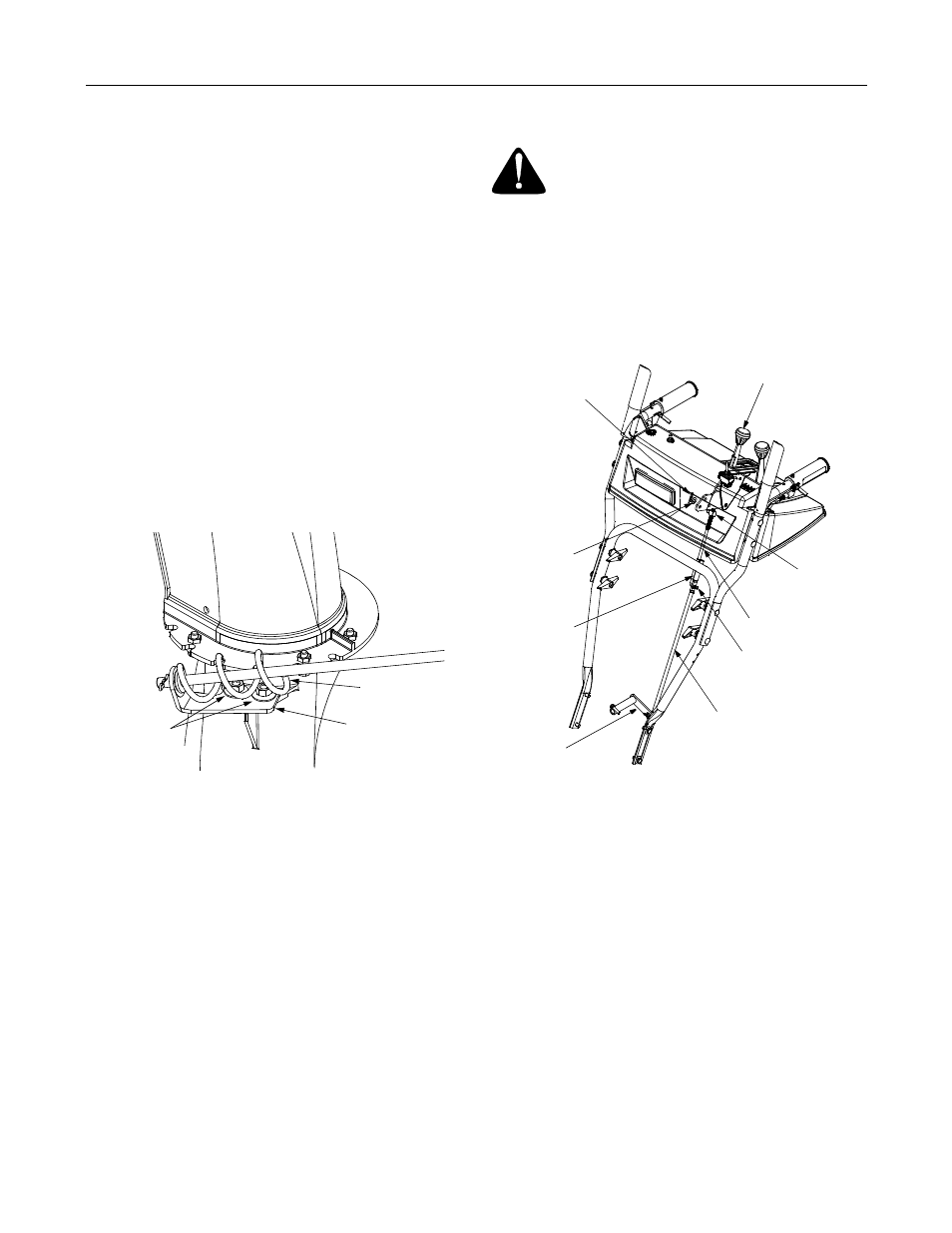 Chute directional adjustment, Skid shoe adjustment, Traction control adjustment | Cub Cadet 926 STE User Manual | Page 11 / 30