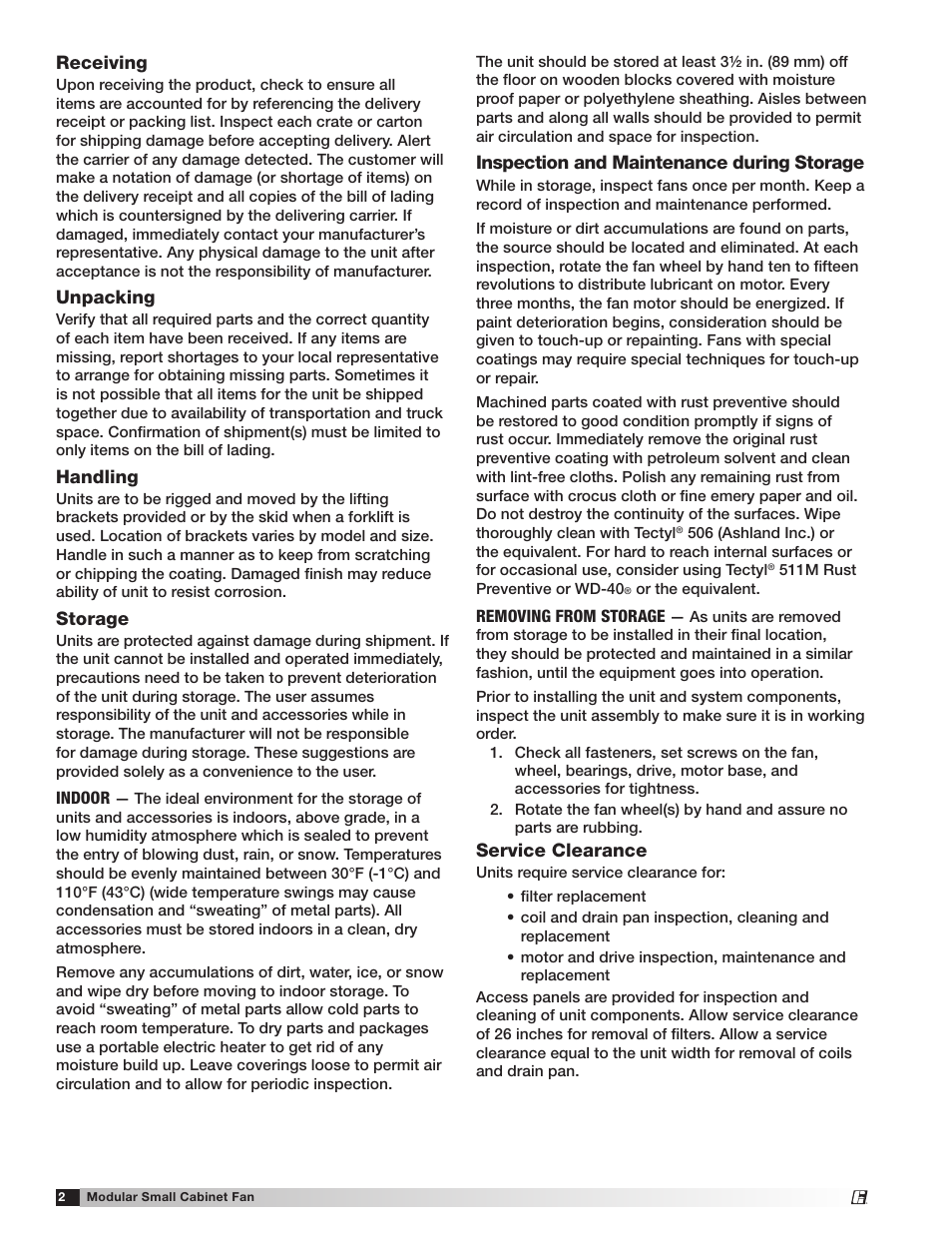 Greenheck Modular Small Cabinet Fan (Model MSCF) (462888) User Manual | Page 2 / 20