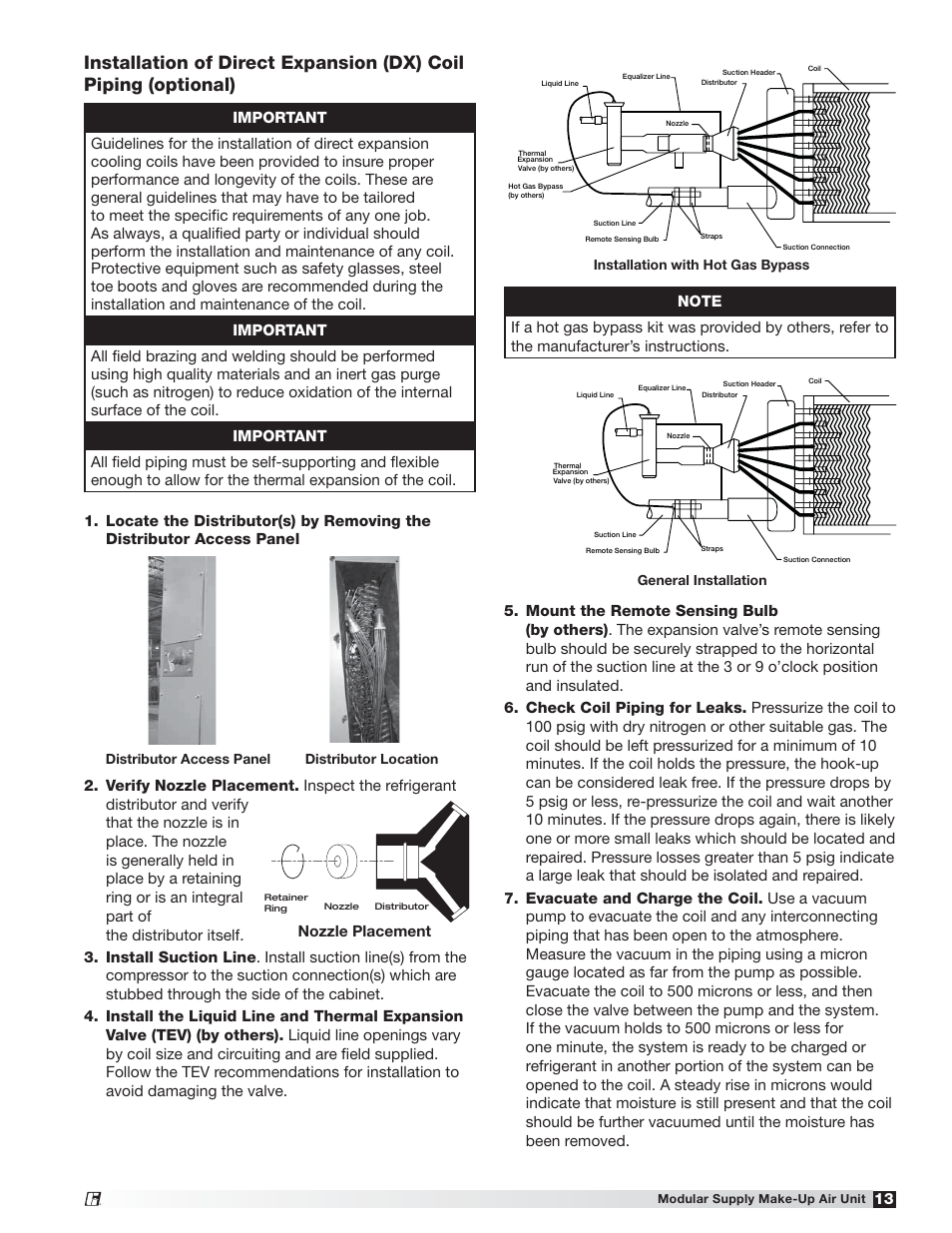 Nozzle placement | Greenheck MSX (470658) User Manual | Page 13 / 40