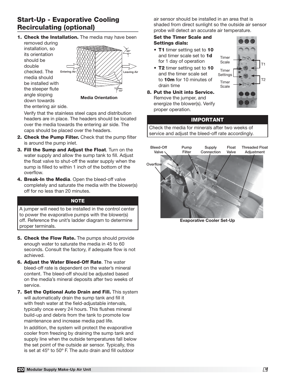 Important | Greenheck MSX (470658) User Manual | Page 20 / 40