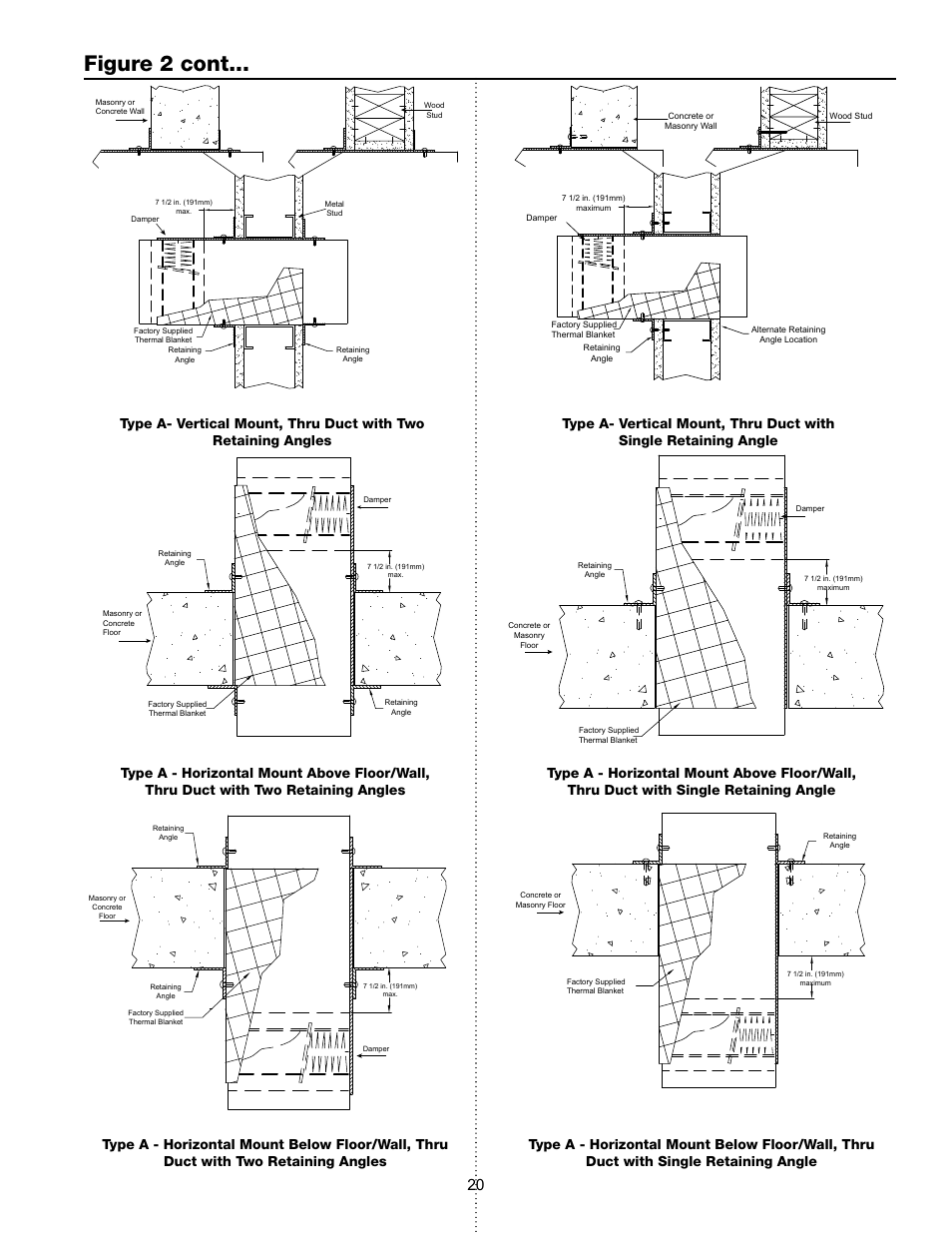 Figure 2 cont | Greenheck Multi-blade Fire & Combination Fire Smoke Dampers Installation Booklet (826249) User Manual | Page 20 / 52