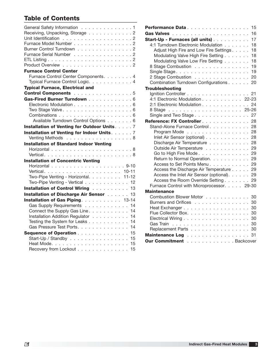 Greenheck PVF/PVG Indirect Gas-Fired Heat Modules (474645) User Manual | Page 3 / 32