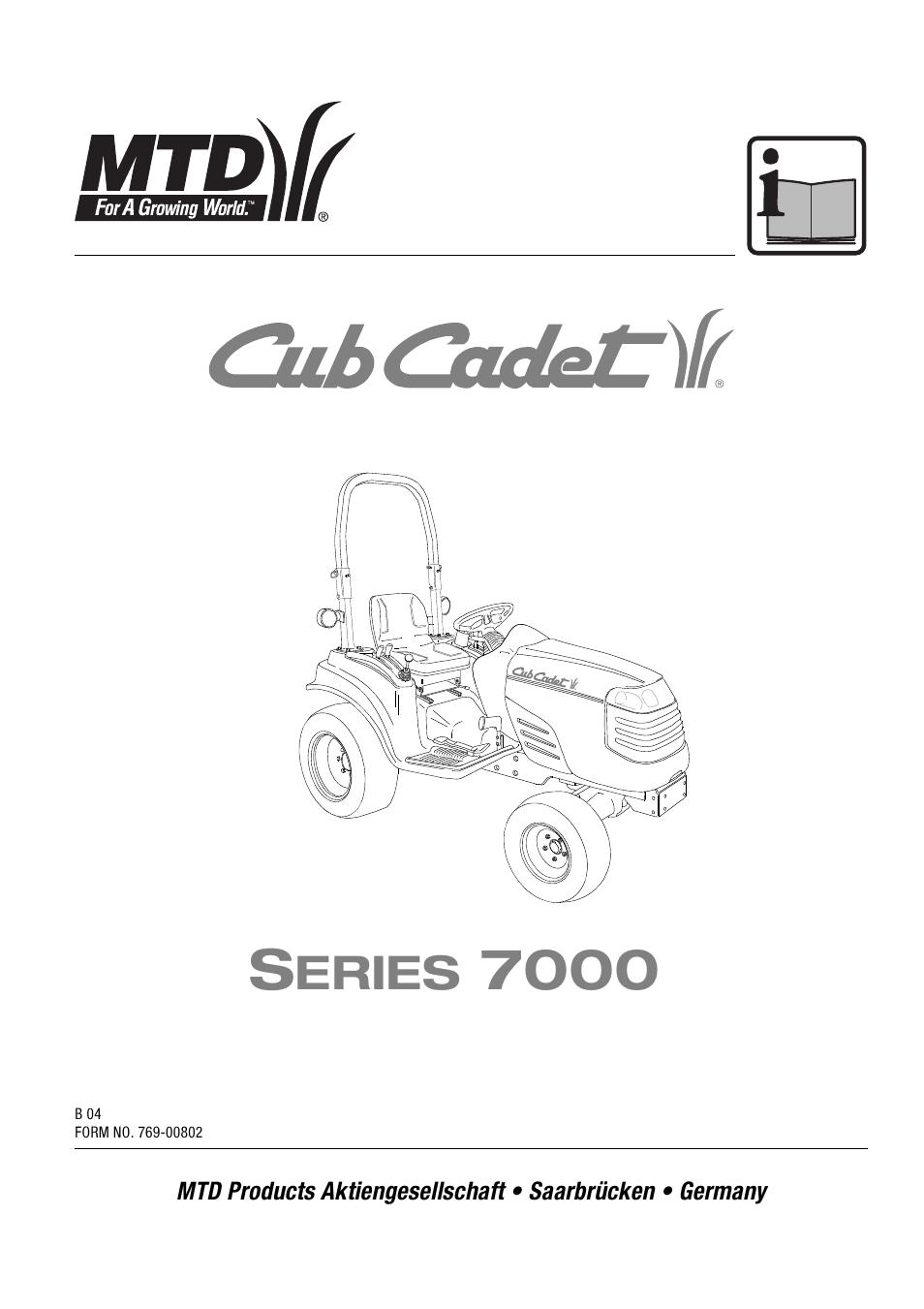 Cub Cadet 7000 Series User Manual | 52 pages