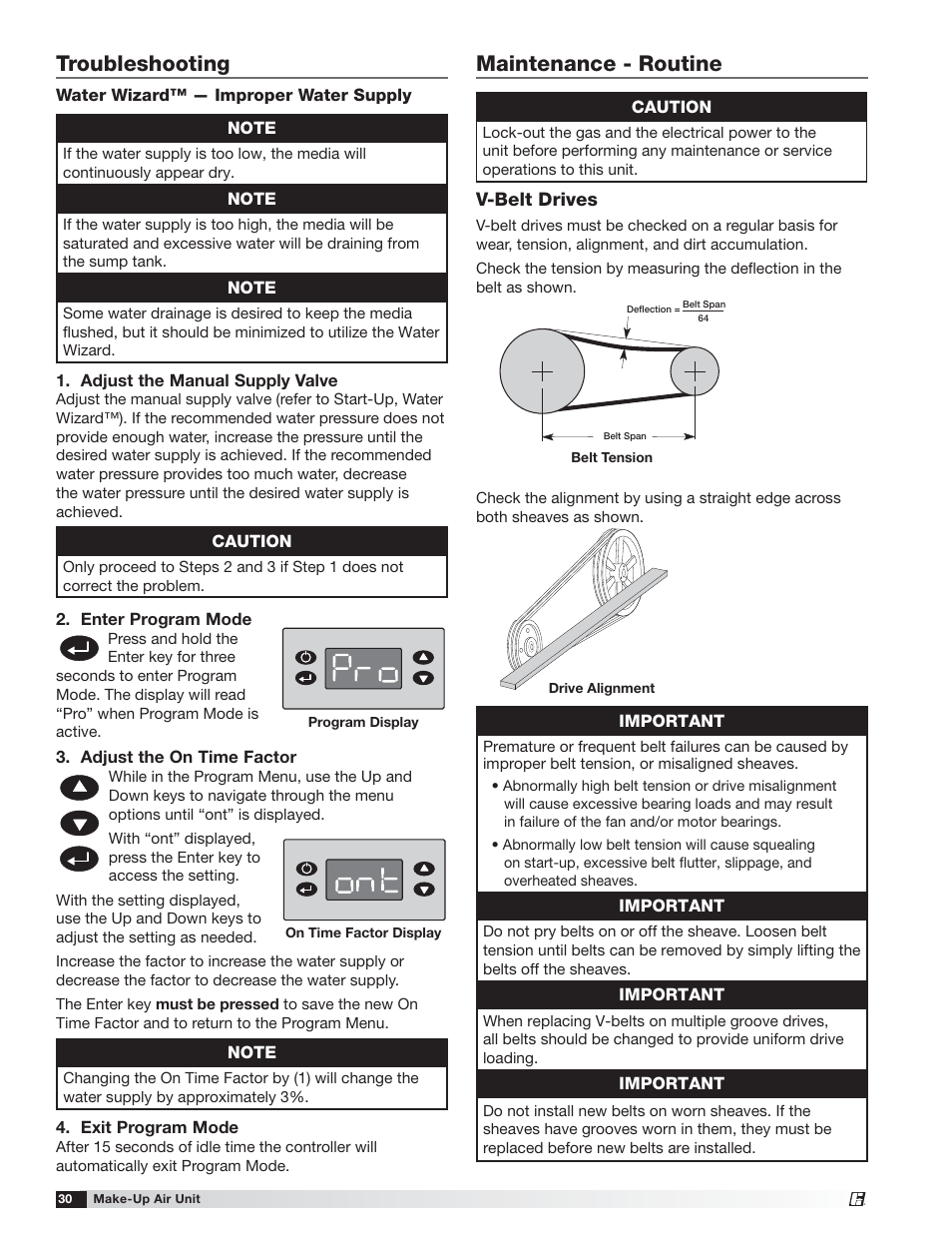 Troubleshooting, Maintenance - routine | Greenheck TSU Base Unit Manual (464441) User Manual | Page 30 / 36