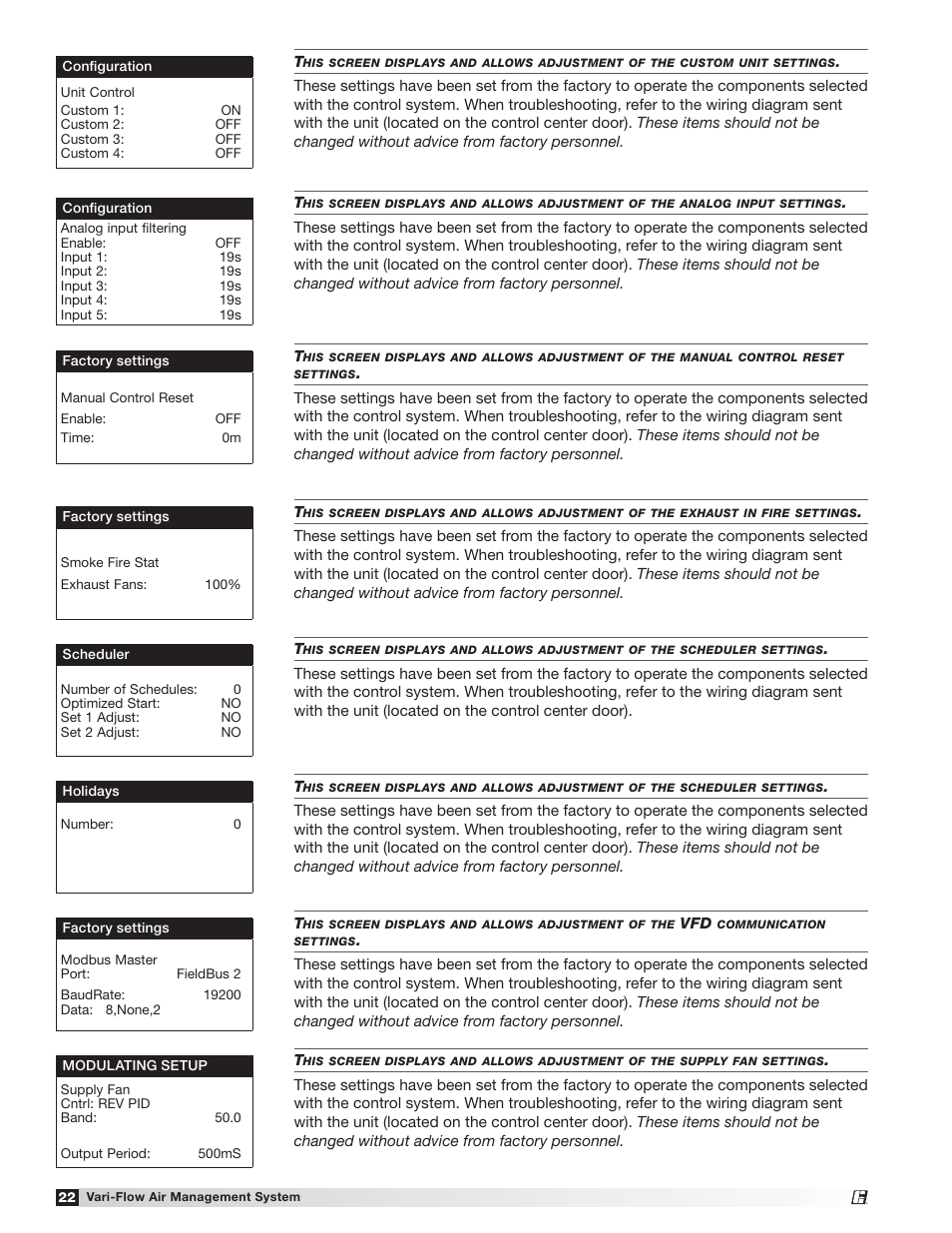 Greenheck Vari-Flow Air Management System(476251) User Manual | Page 22 / 32
