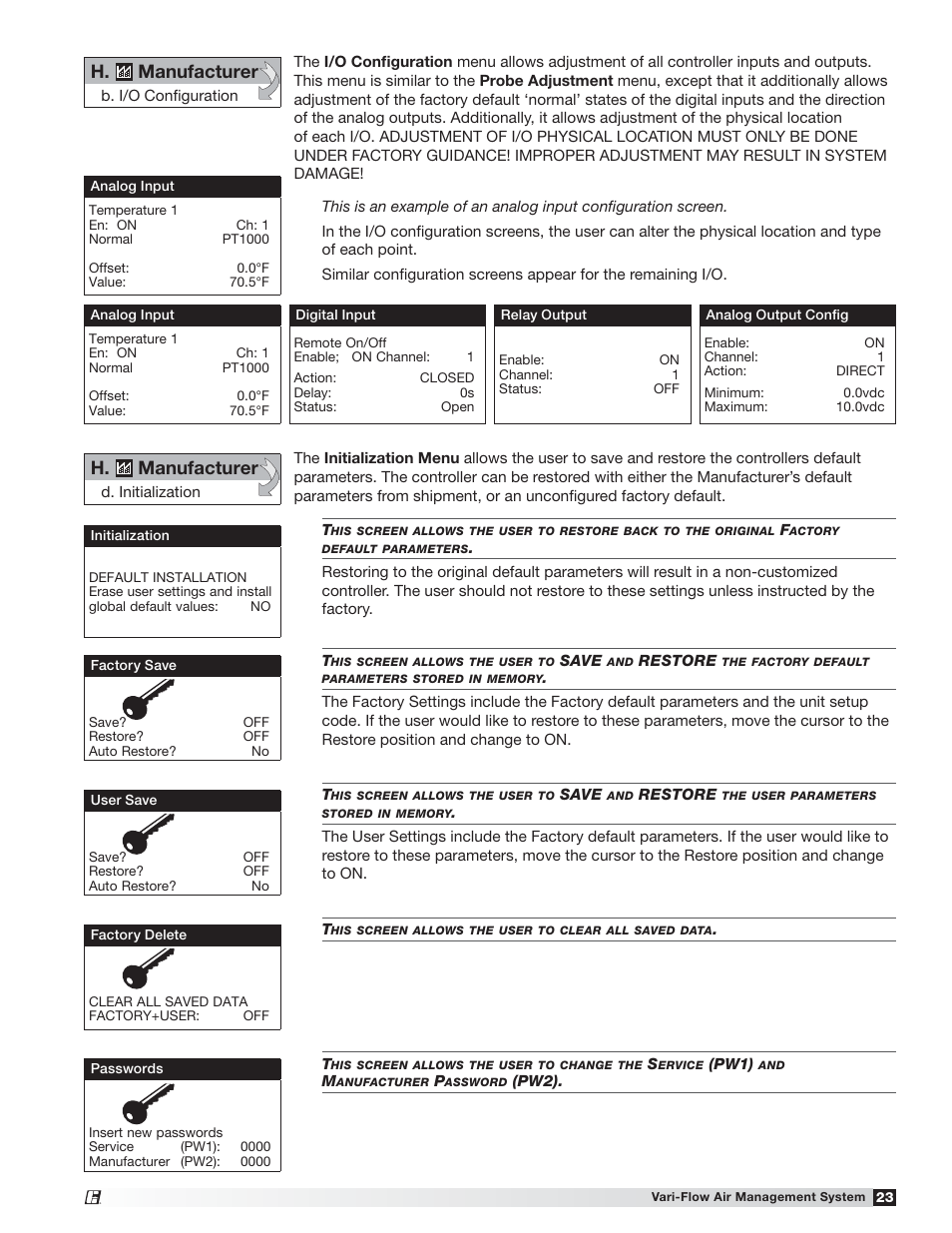 H. manufacturer | Greenheck Vari-Flow Air Management System(476251) User Manual | Page 23 / 32