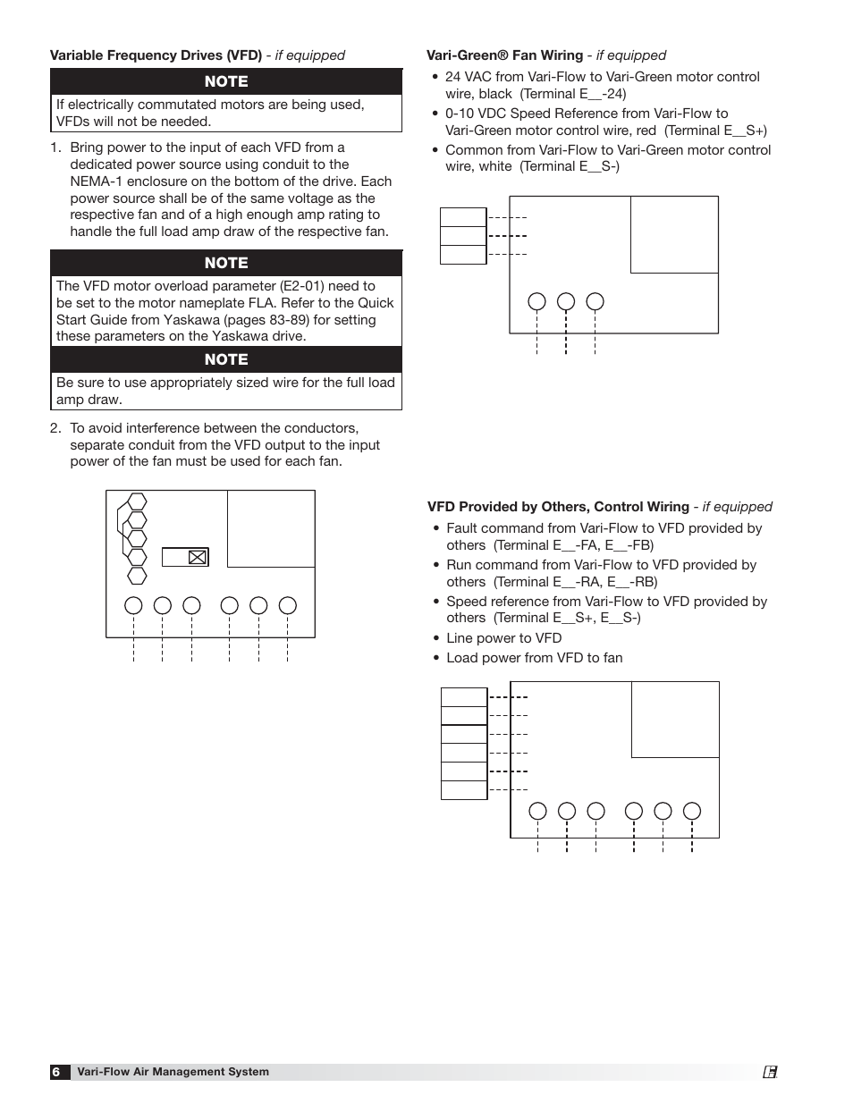 Line load, Line, Load | Modbus vfd, Vfd by others, Va ri-green mot o r | Greenheck Vari-Flow Air Management System(476251) User Manual | Page 6 / 32