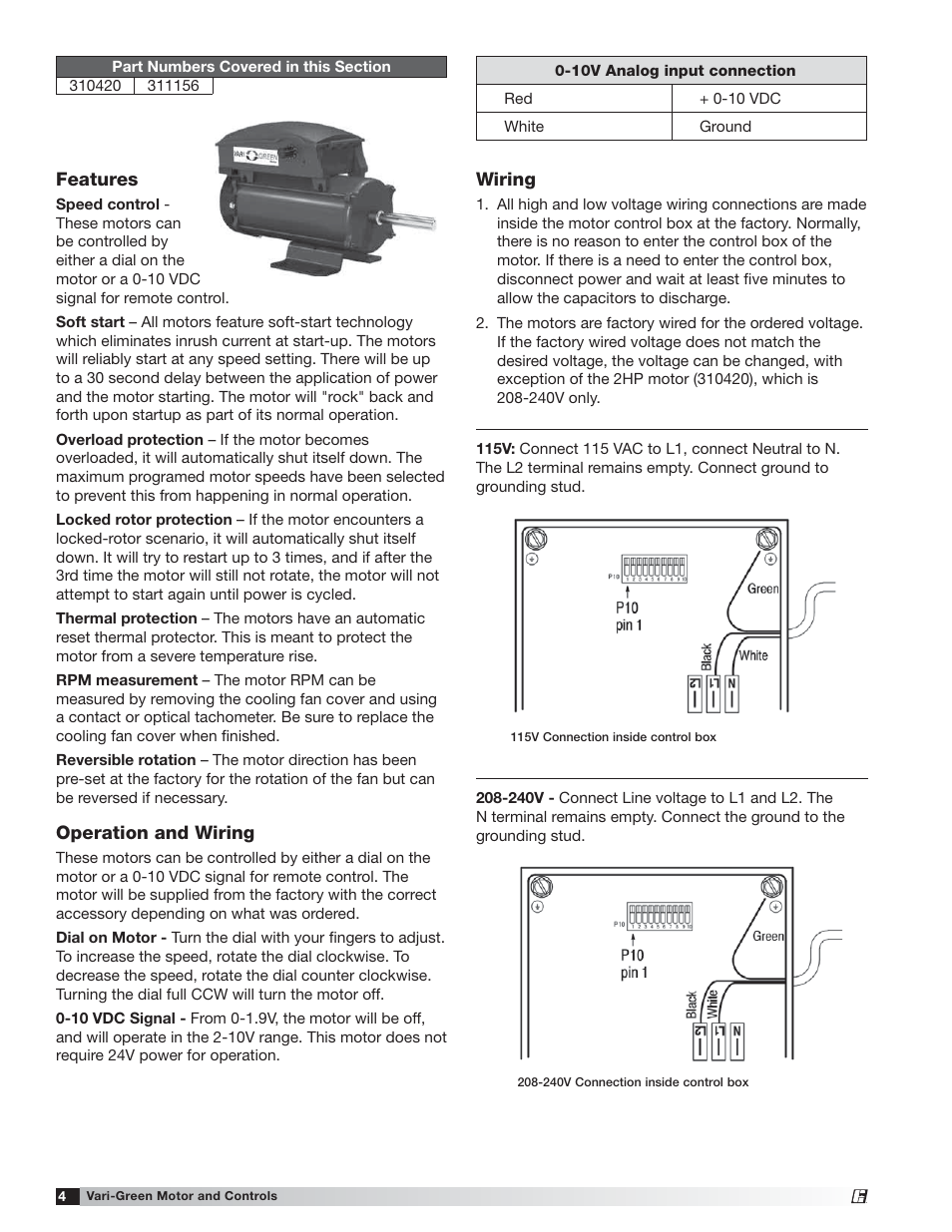 Greenheck Vari-Green Motor (IOM 473681) User Manual | Page 4 / 12