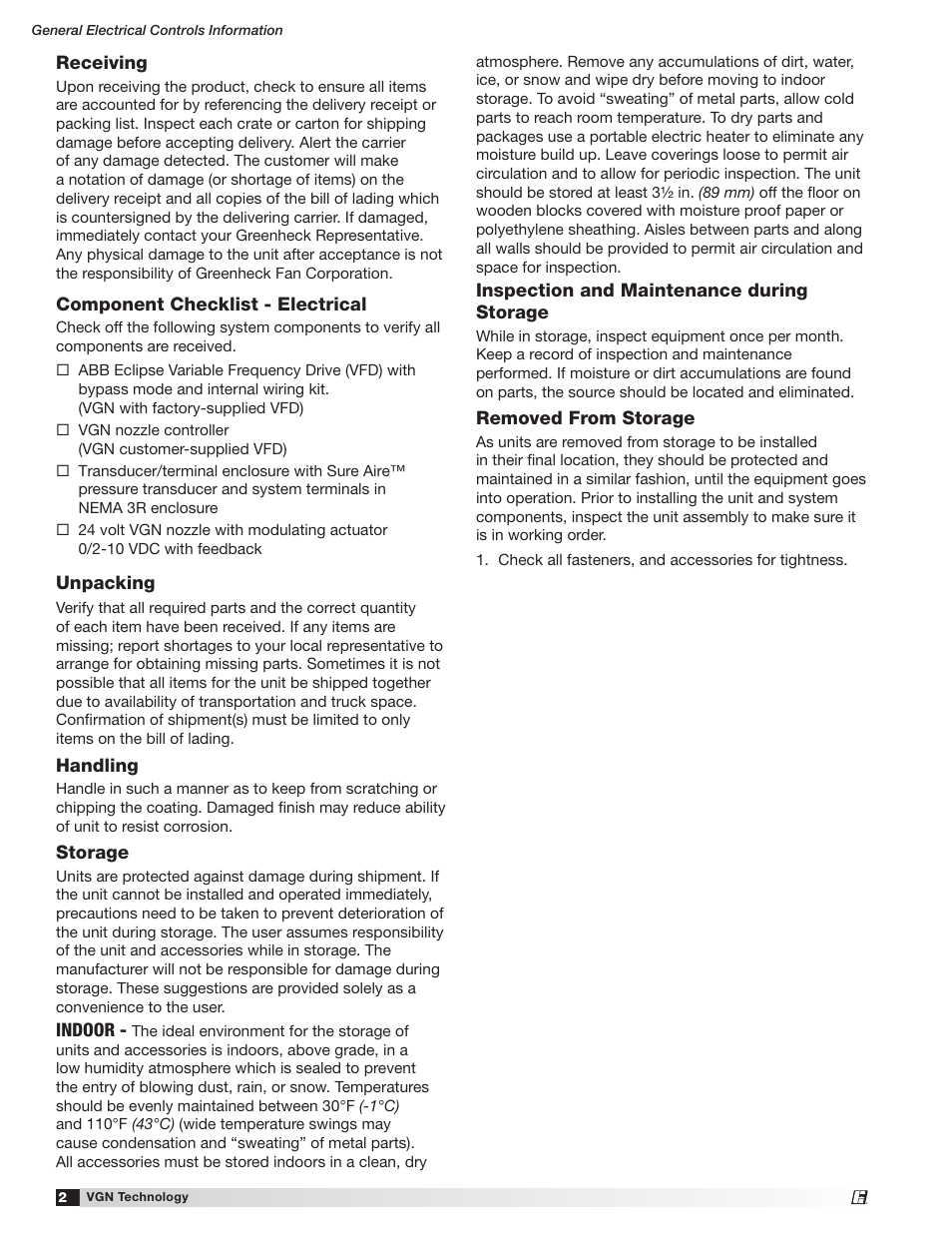 Greenheck Vektor Laboratory Exhaust with VGN Technology Electrical Controls Information (476072) User Manual | Page 2 / 28
