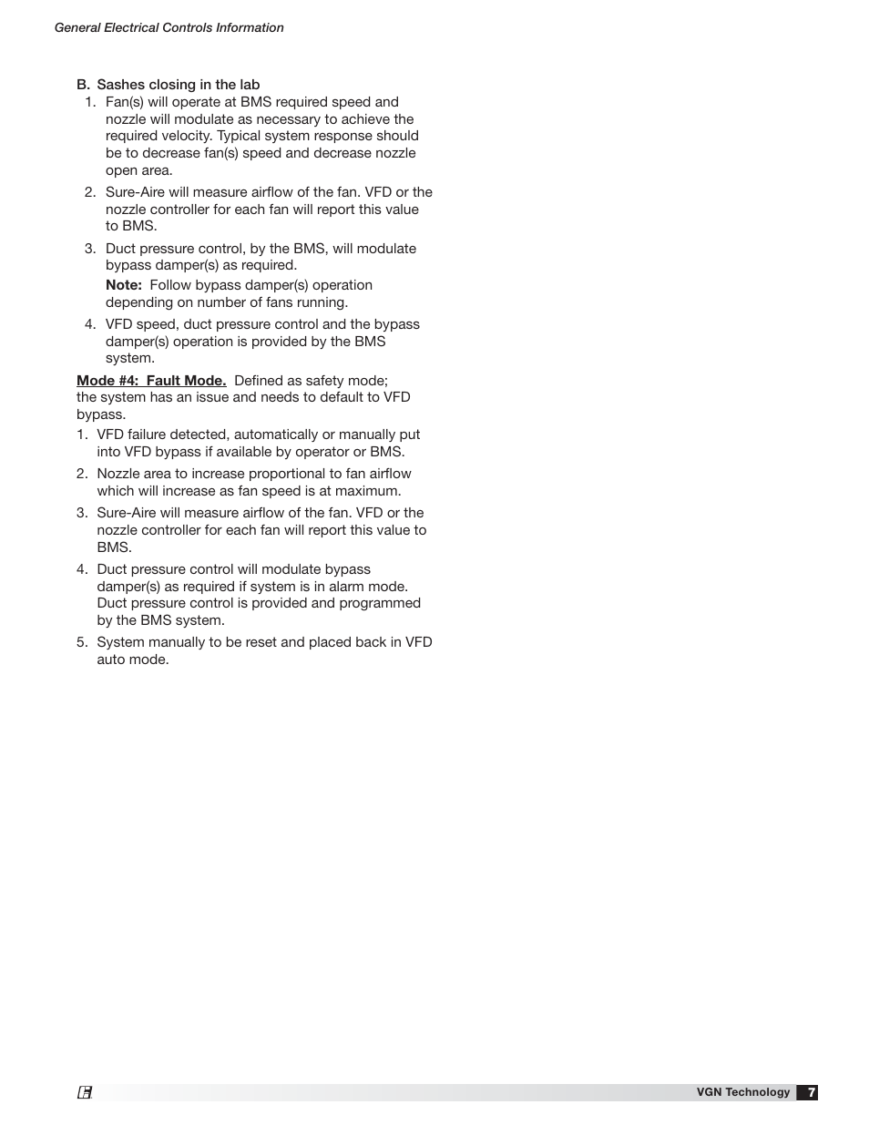 Greenheck Vektor Laboratory Exhaust with VGN Technology Electrical Controls Information (476072) User Manual | Page 7 / 28
