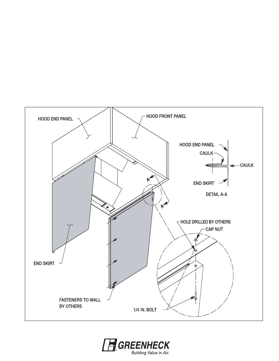 End skirt installation instructions | Greenheck Waterwash (458292) User Manual | Page 17 / 56