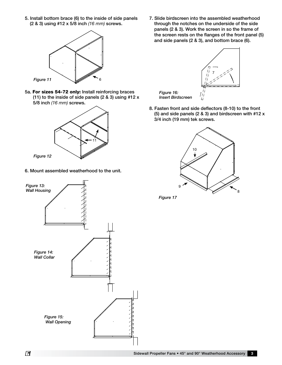 Greenheck Weatherhood (472040) User Manual | Page 3 / 6