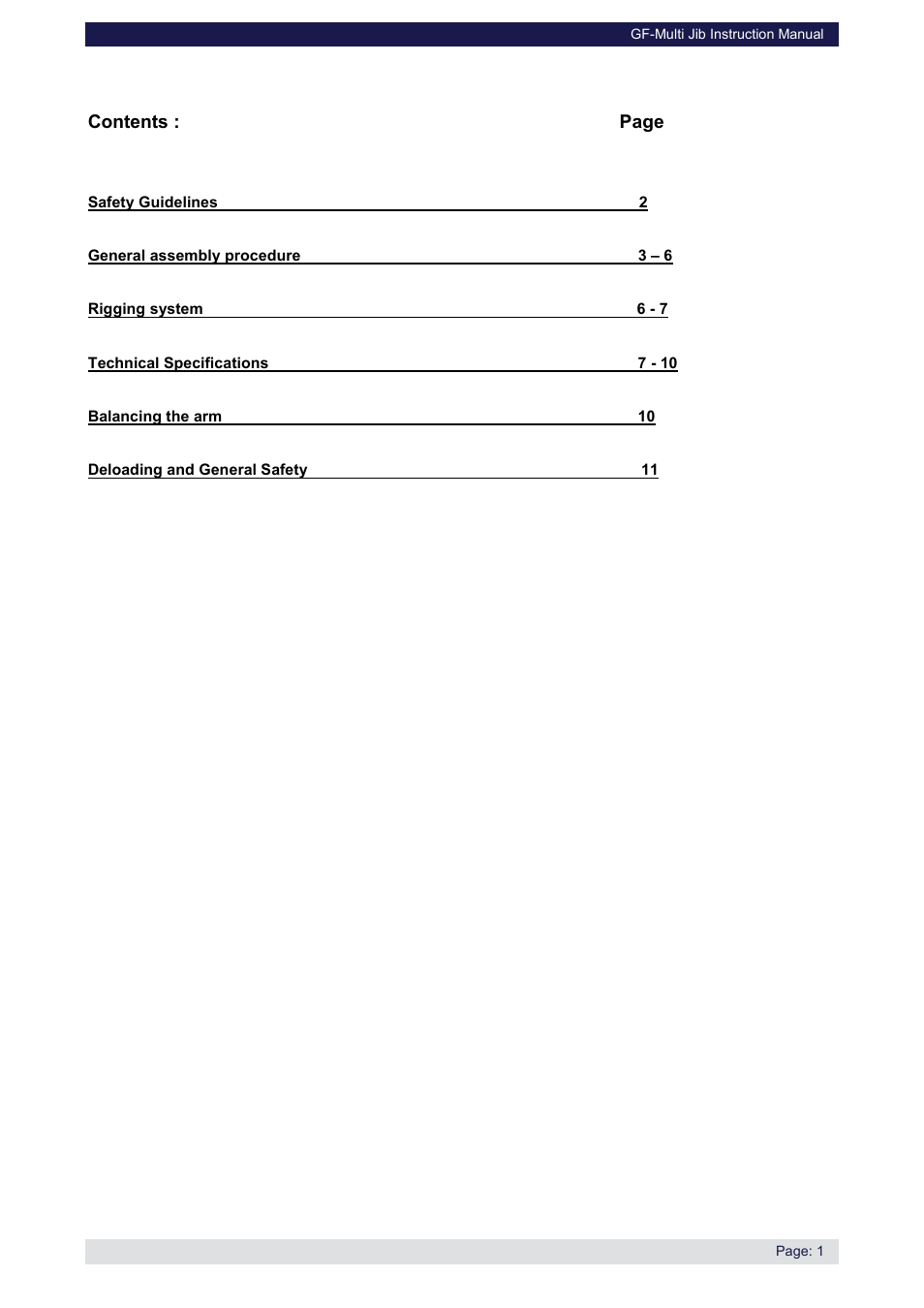 Grip Factory Munich GF-Multi Jib User Manual | Page 2 / 12