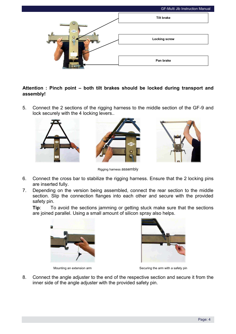 Grip Factory Munich GF-Multi Jib User Manual | Page 5 / 12