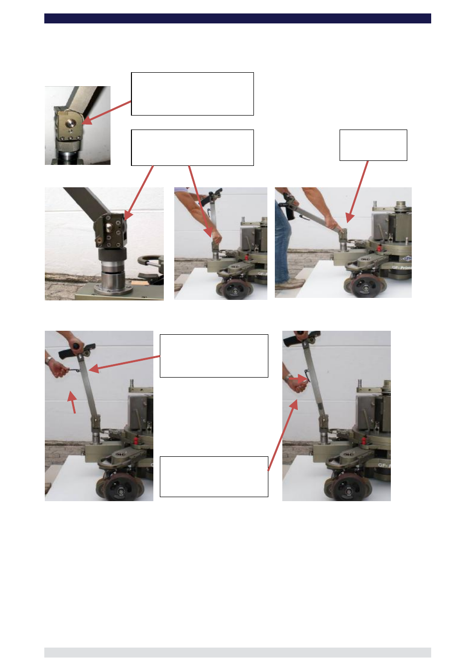 Adjusting the angle of the steering handle, Adjusting the length of the steering handle | Grip Factory Munich GF-Primo User Manual | Page 11 / 50