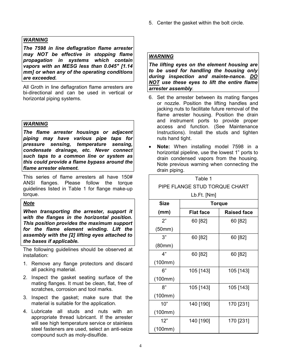 Groth 7598 User Manual | Page 4 / 7