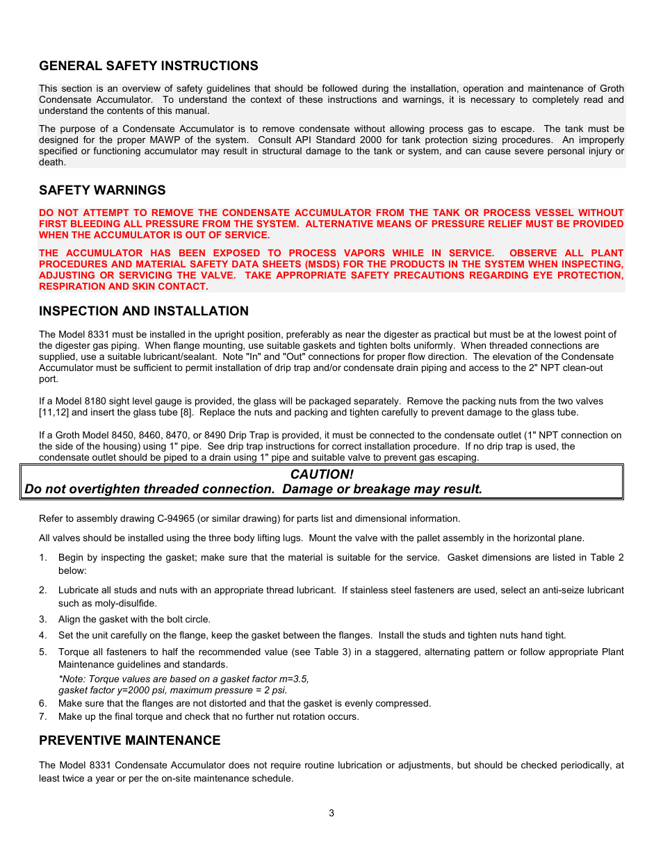 Groth 8331 User Manual | Page 3 / 6