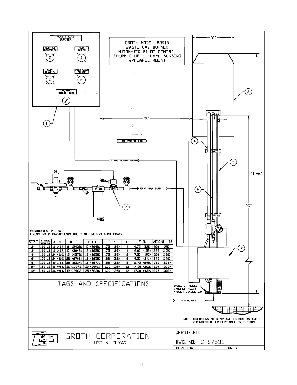 Groth 8391B User Manual | Page 12 / 18