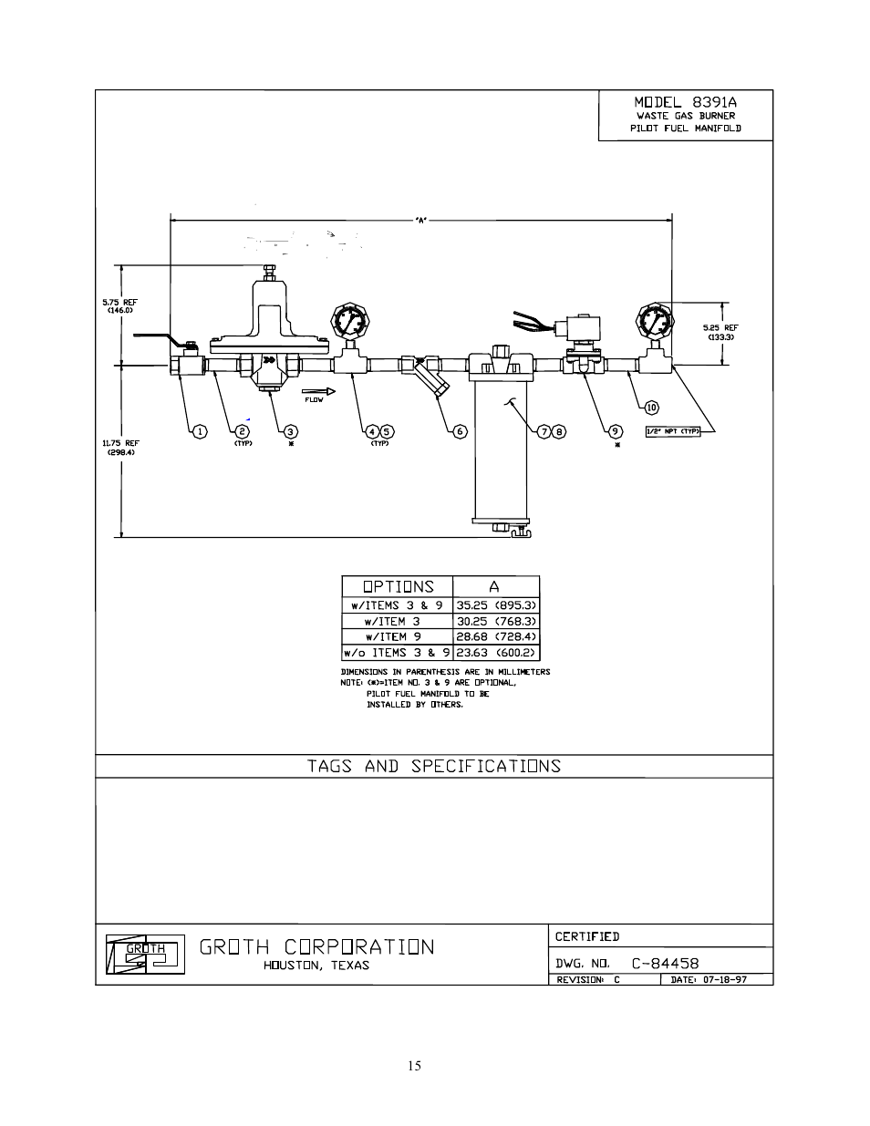 Groth 8391B User Manual | Page 16 / 18