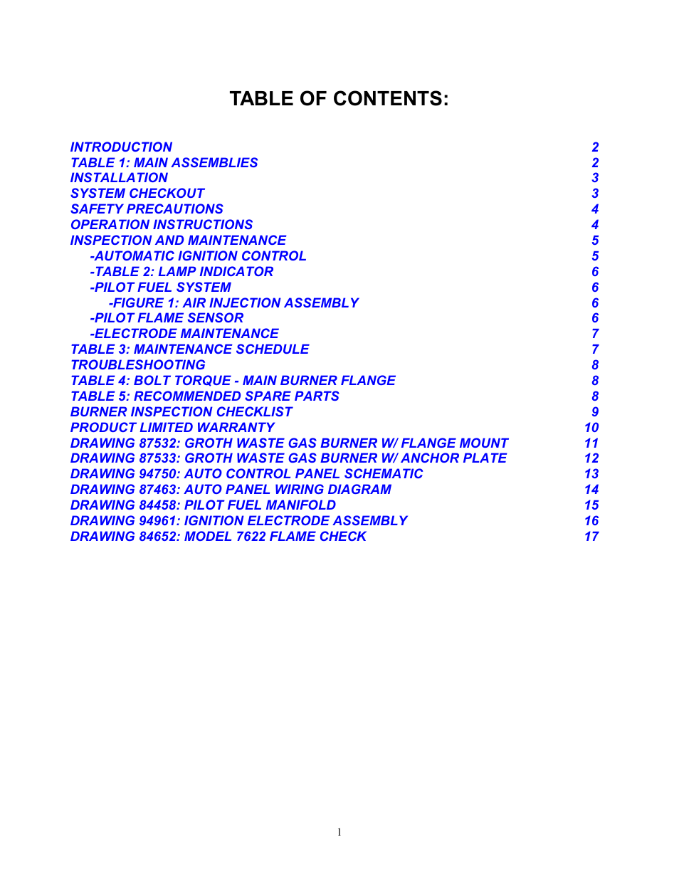 Groth 8391B User Manual | Page 2 / 18