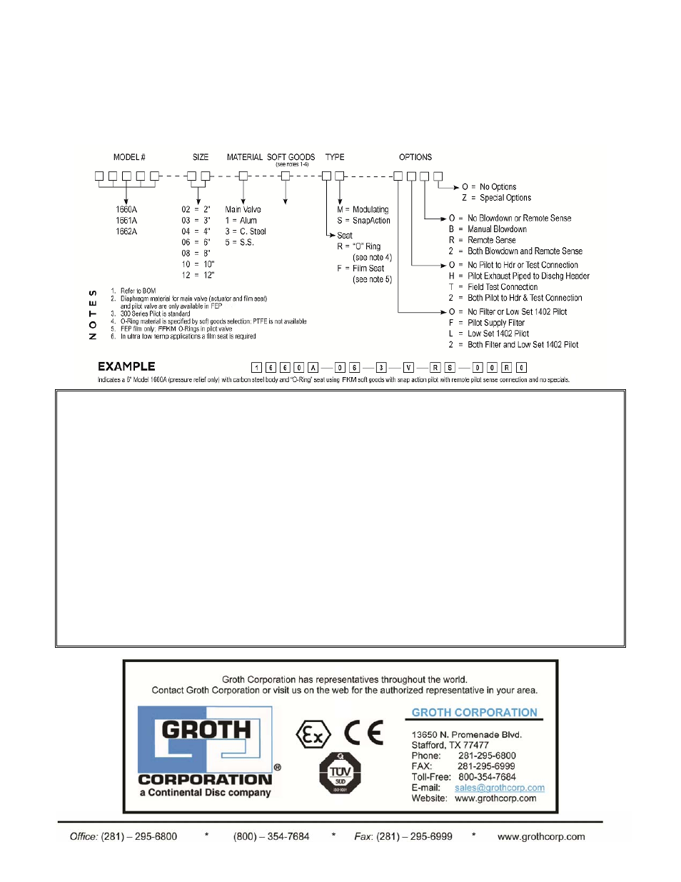 Product limited warranty | Groth 1660A User Manual | Page 16 / 16